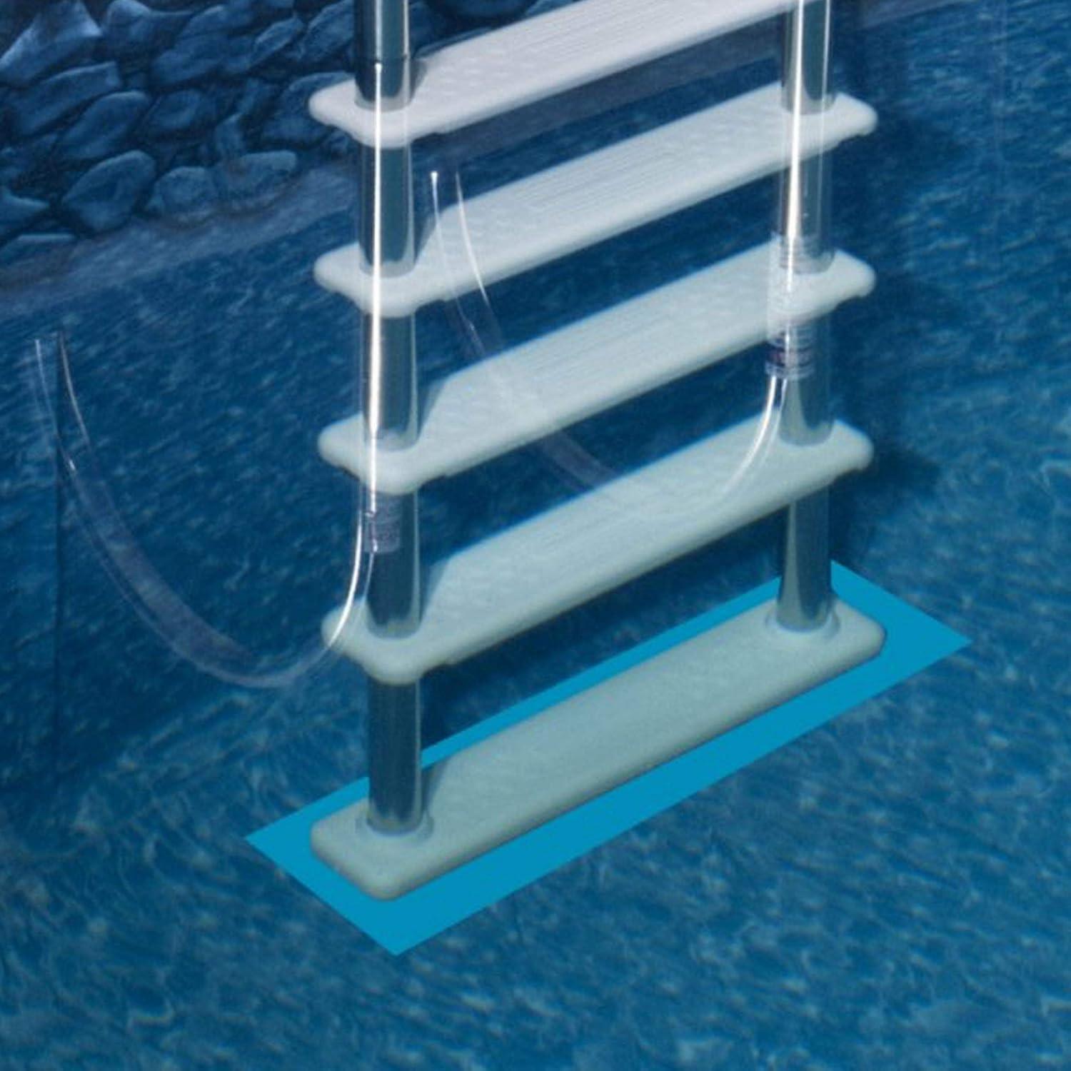 HYDROTOOLS By SWIMLINE Original 9" x 36" Ladder Mat, Non Slip Mat Pool Liner Protector for Above Ground Pools, Durable Ribbed Texture