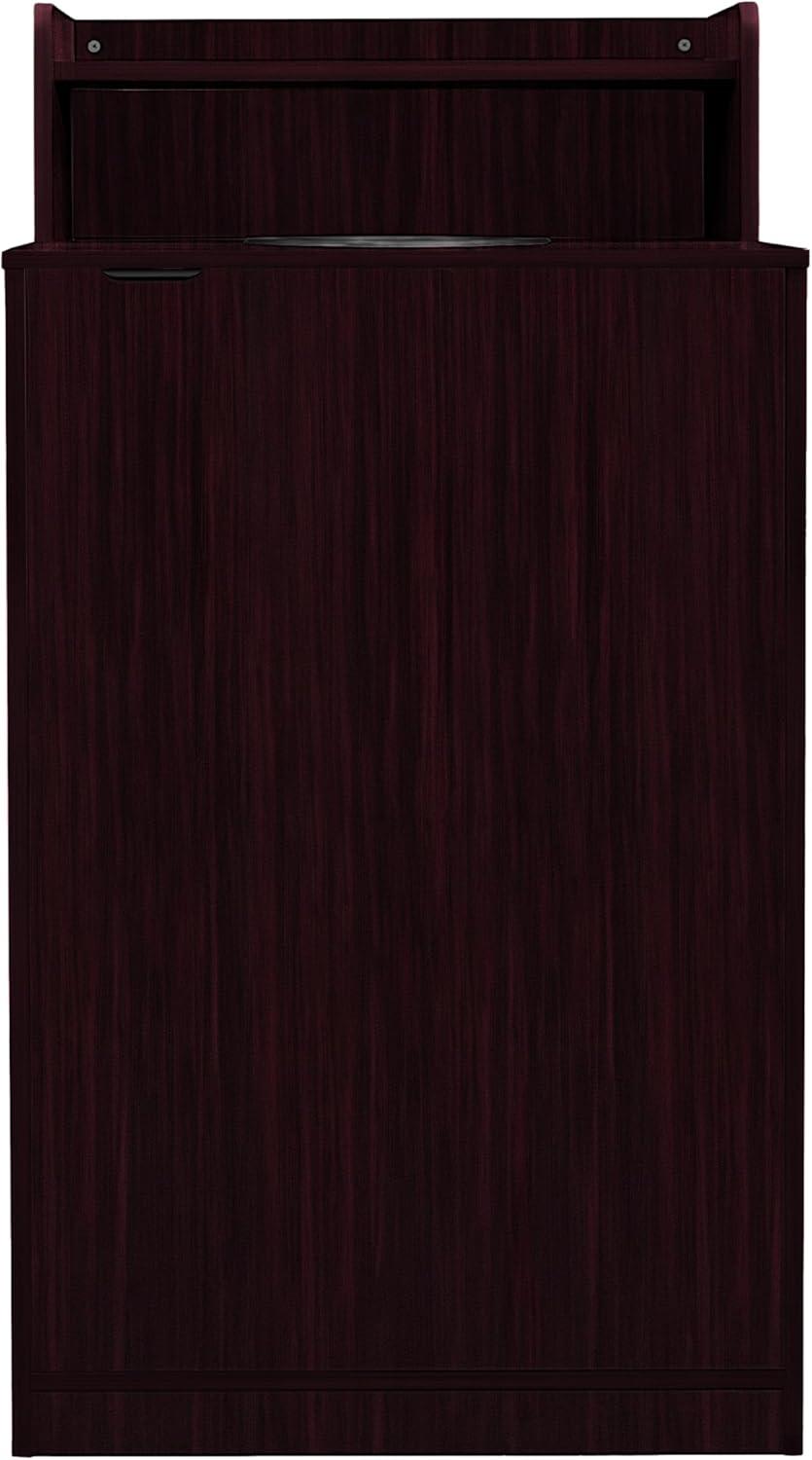 Flash Furniture Commercial Grade Tray Top Trash Enclosure With Drop Hole