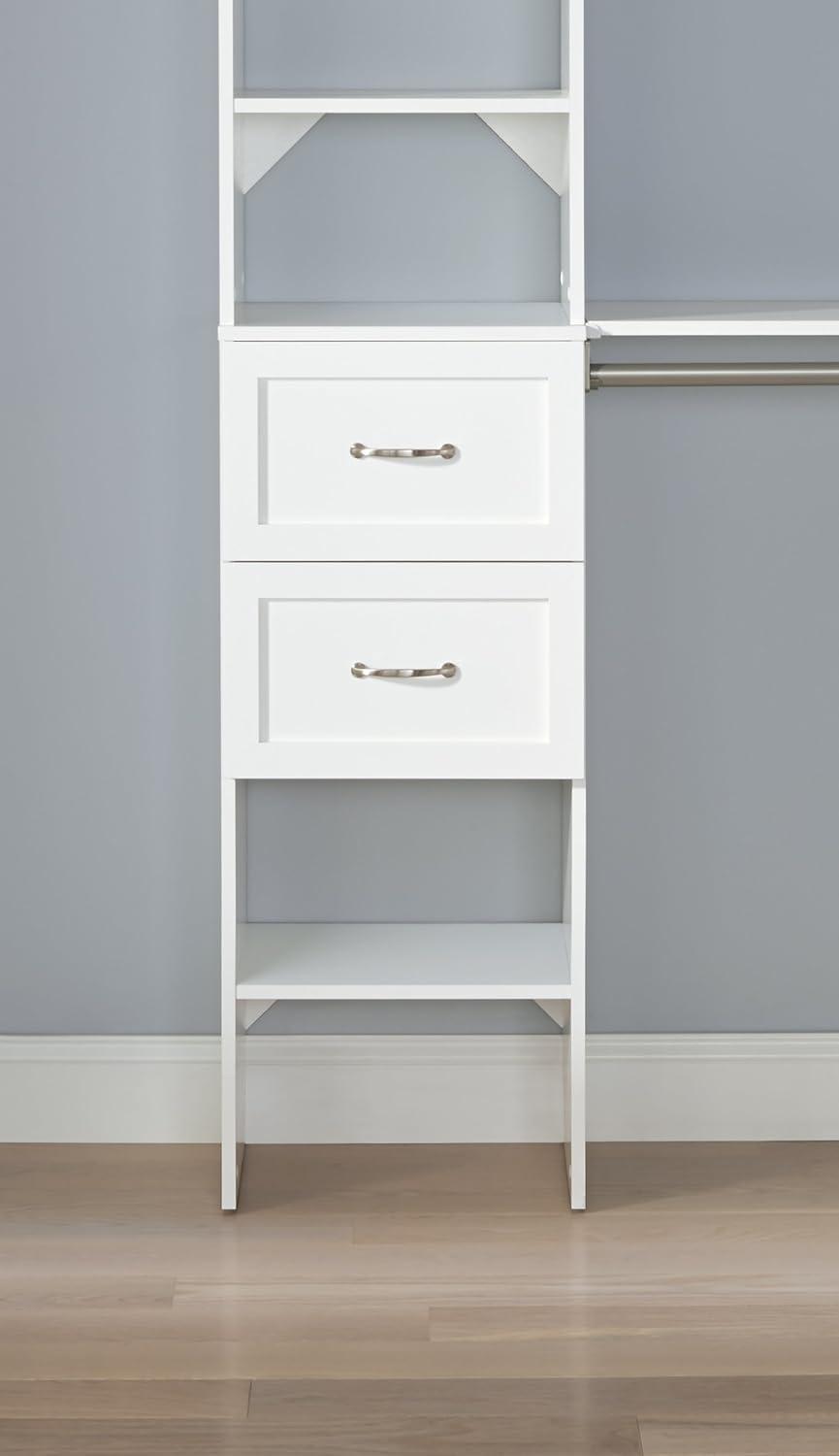 Closetmaid Ss16-Cos2dr Suitesymphony 6 To 9 Foot Wide Closet System Kit - White