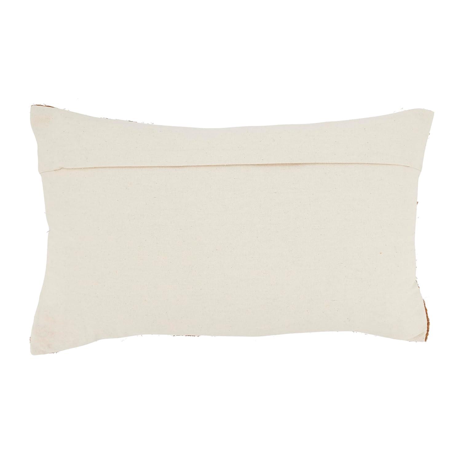 Saro Neela Collection Plaid Cotton Blend Pillow Cover