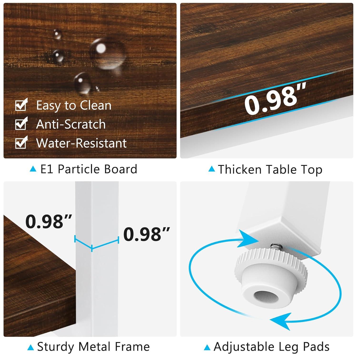 GVN Console Table, Entryway Table, 70.9" Console Table, Narrow Sofa Table with 3 Tier Storage Shelves,White & Walnut