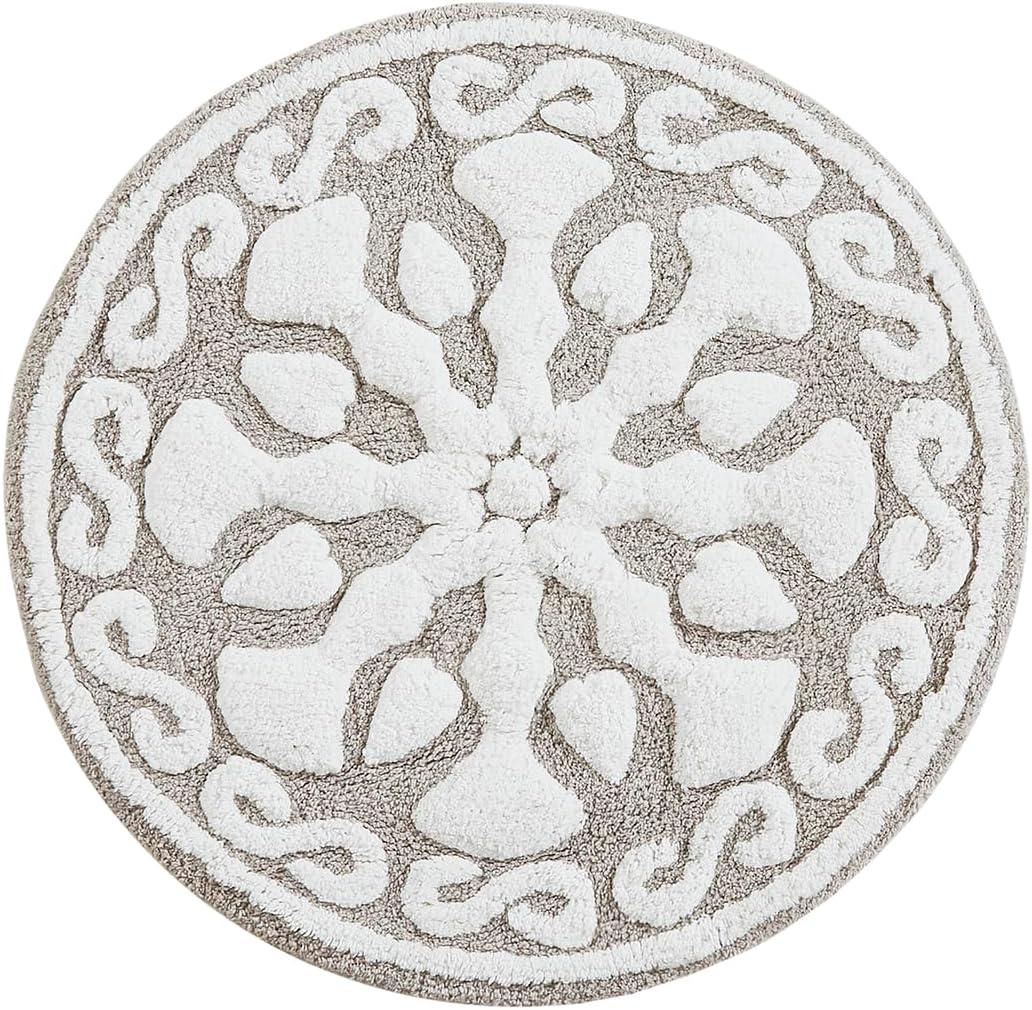 Madison Park Casablanca Medallion Cotton Tufted Bath Rug