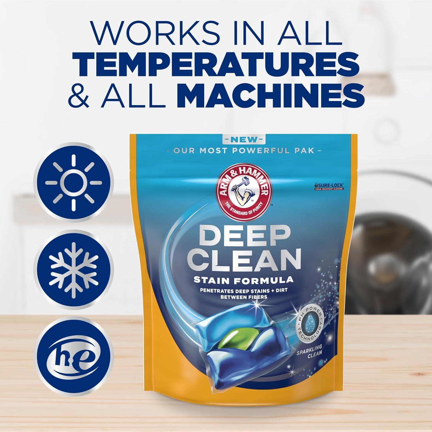 Deep Clean Stain Formula, Laundry Detergent Power Paks, 21 ct.