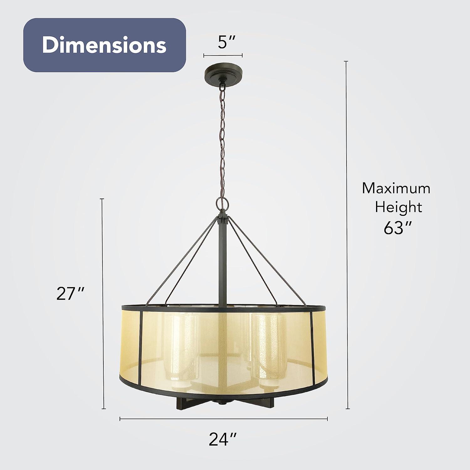Elk Home Diffusion 4 - Light Chandelier in  Oil Rubbed Bronze