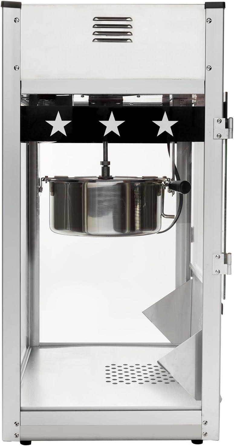 Olde Midway Commercial Popcorn Machine, Bar Style Popper with 12 Ounce Kettle, Black