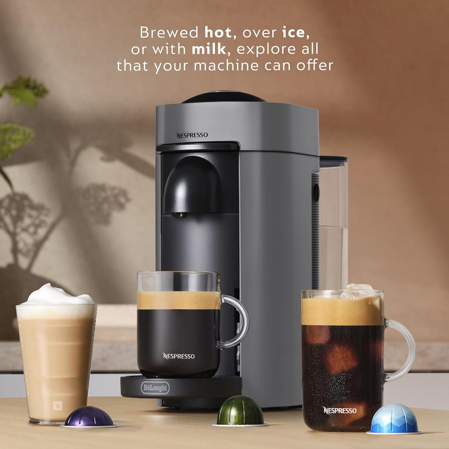 Nespresso ® by De'Longhi ® Grey VertuoPlus Coffee and Espresso Machine