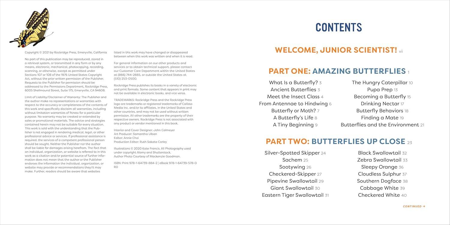 Butterflies for Kids - (Junior Scientists) by  Lauren Davidson (Paperback)