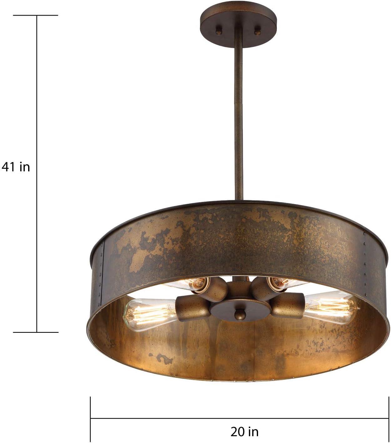 Nuvo 60-5894 - Kettle Pendant; Antiqued Copper Finish