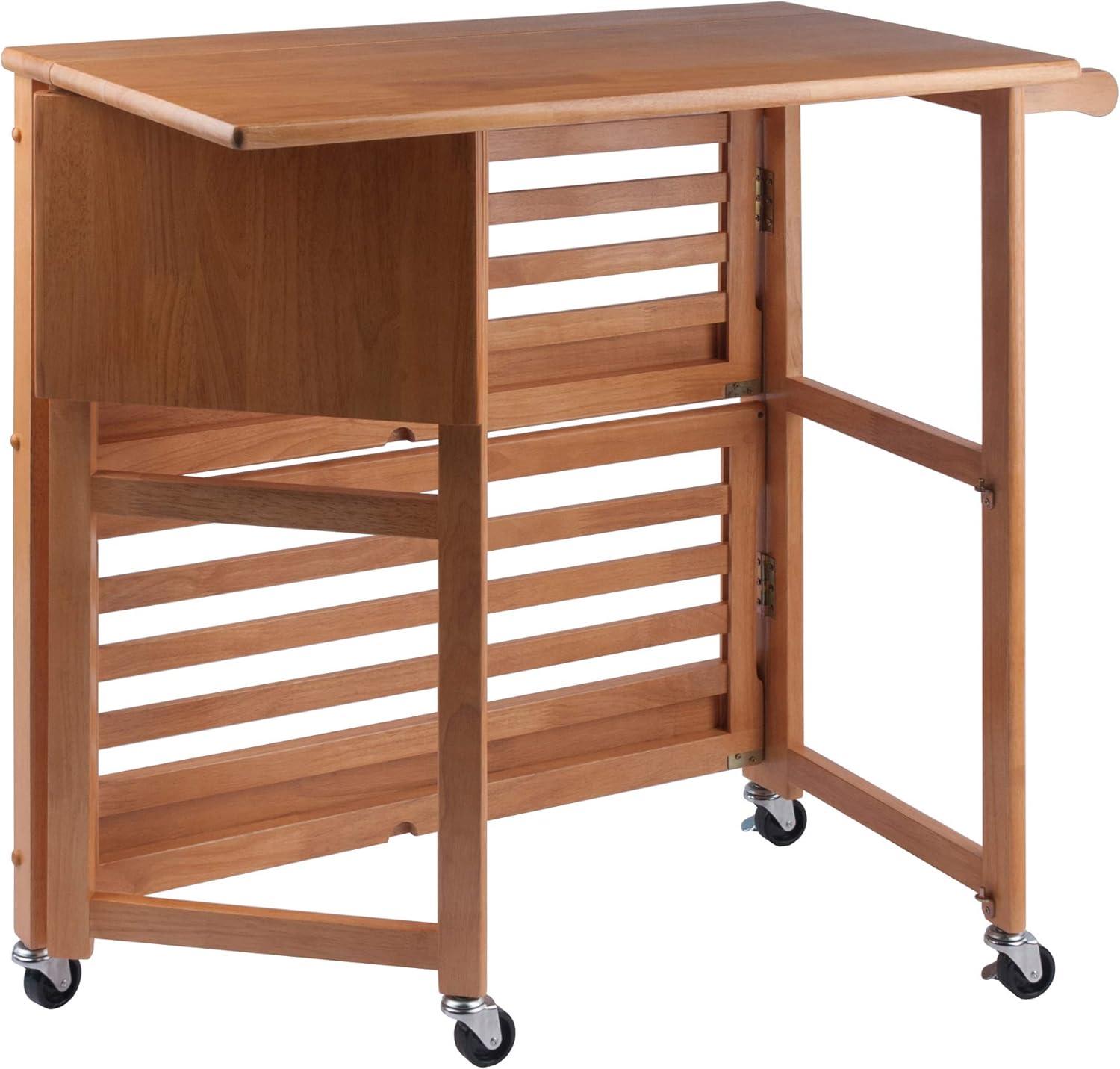 Winsome Radley Kitchen Cart, Light Oak