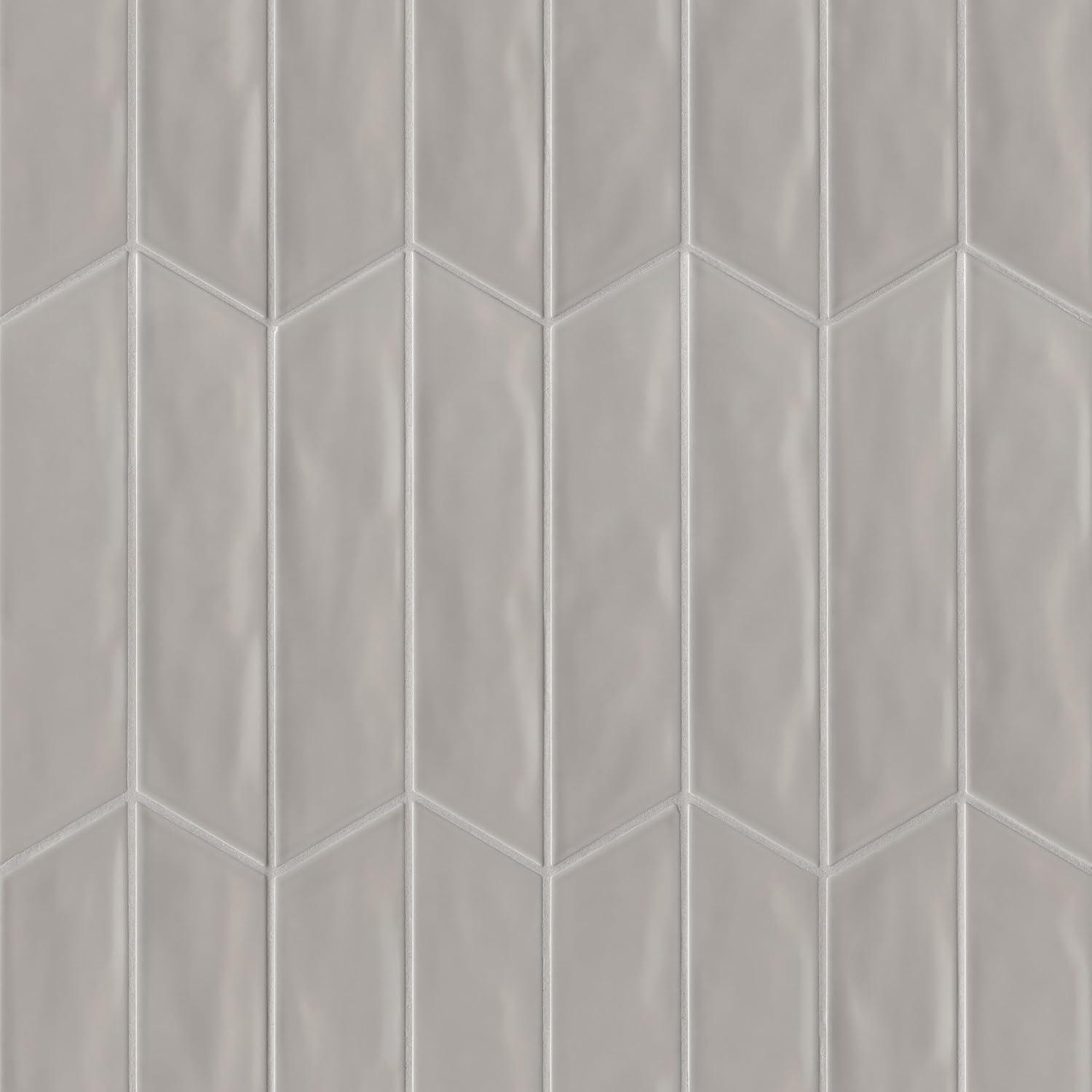 Bedrosians Sorrento Gloss Ceramic Tile 2.5" x 10", Right-Side, Fiore (18-Pack, 3.26 SF)