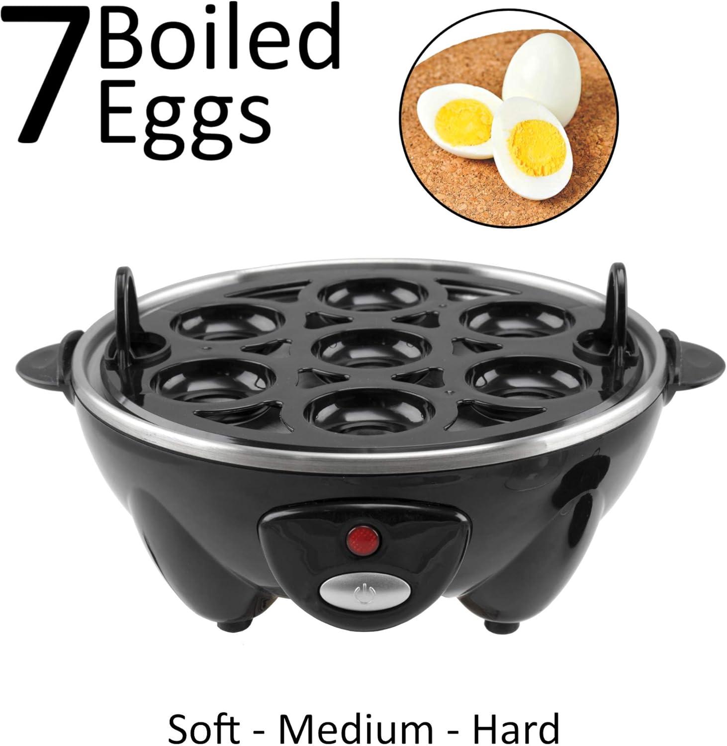 Brentwood Electric 7 Egg Cooker in Black