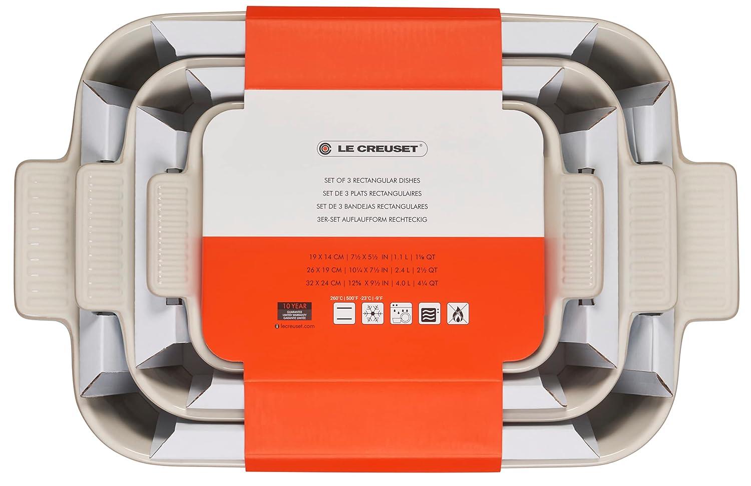 Le Creuset Le Creuset Stoneware 3 Piece Baking Dishes