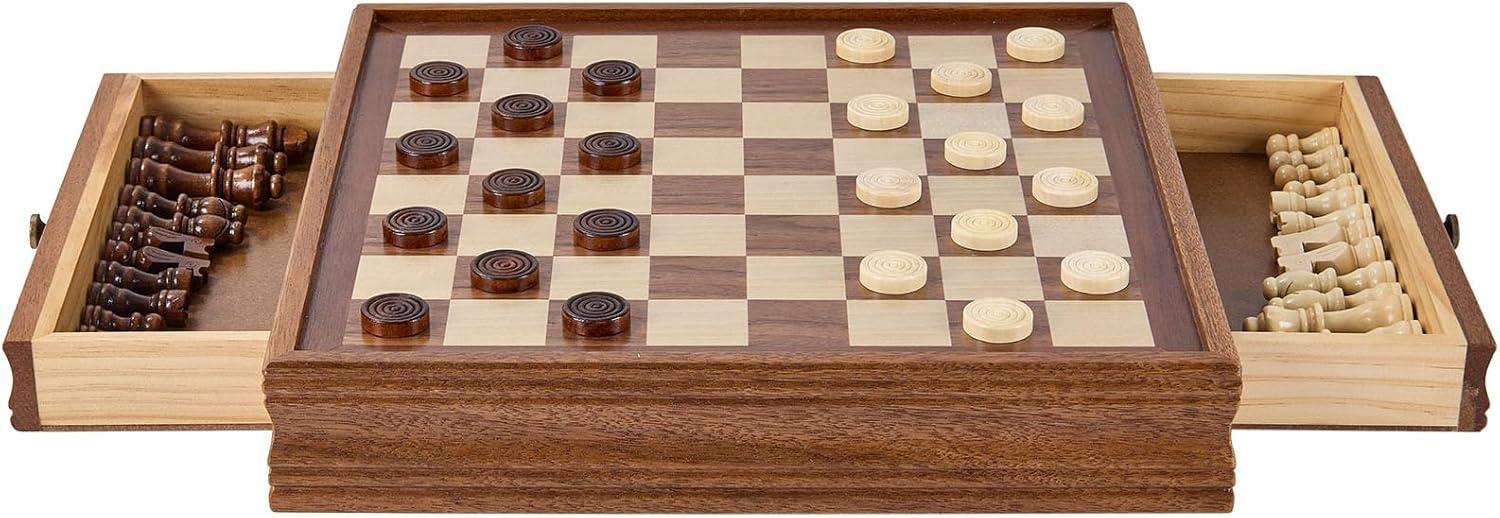 VEVOR 15'' L Solid Wood Chess Game Set