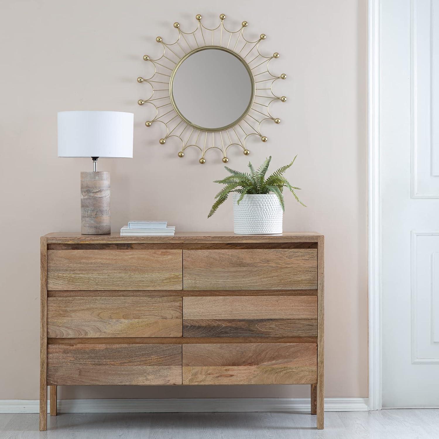Habitat Evander Gold Bulb Wall Mirror