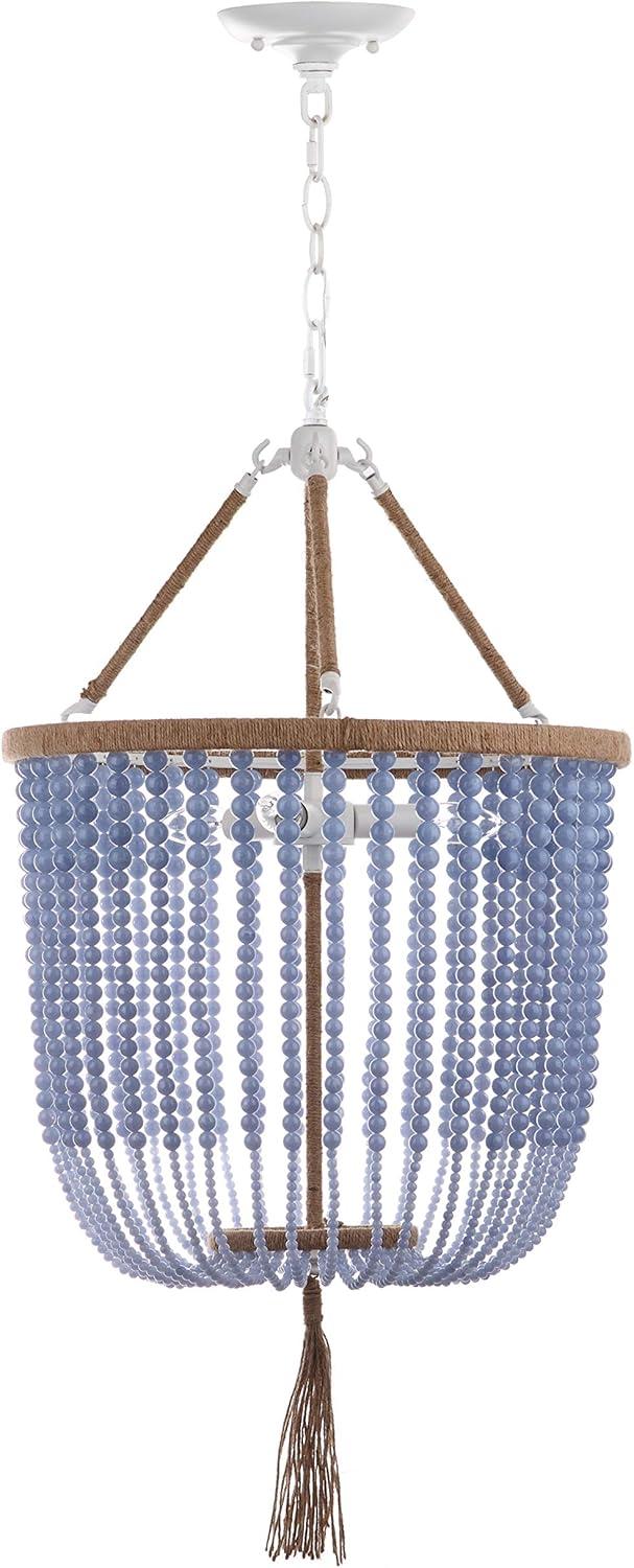 Angie Beads Pendant Lamp - LIT4476 - Blue - Safavieh
