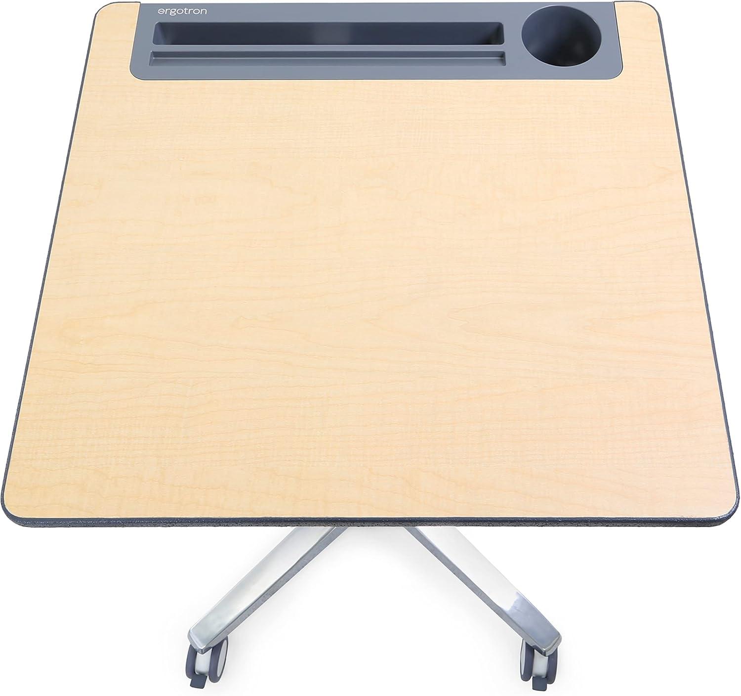 Ergotron Carts & Accessories 24-811-F13 27 in. Mobile Desk Maple Top