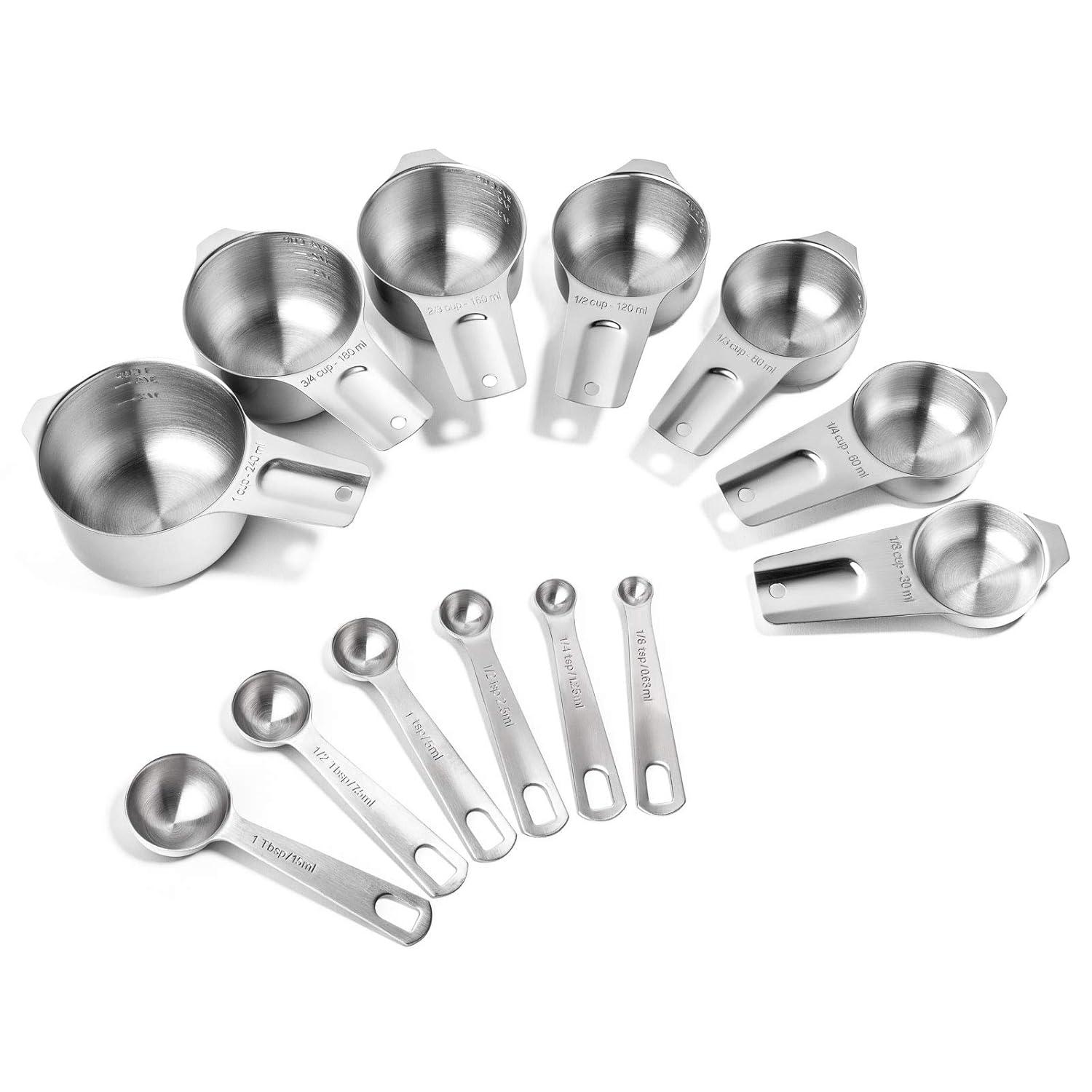 Last Confection Last Confection 13 -Piece Stainless Steel Measuring Cup And Spoon Set