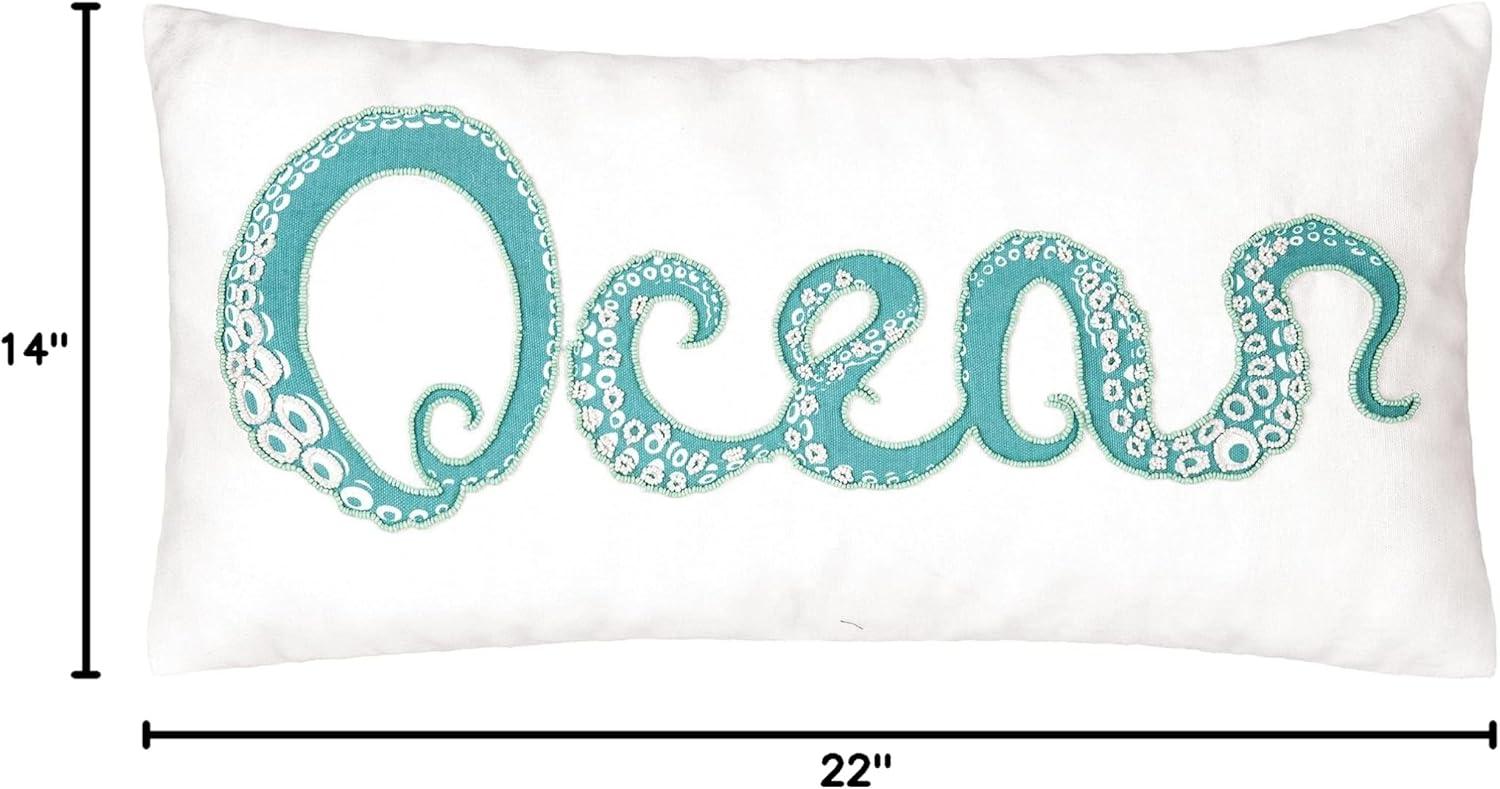 C&F Home Octi Ocean Beaded Throw Pillow