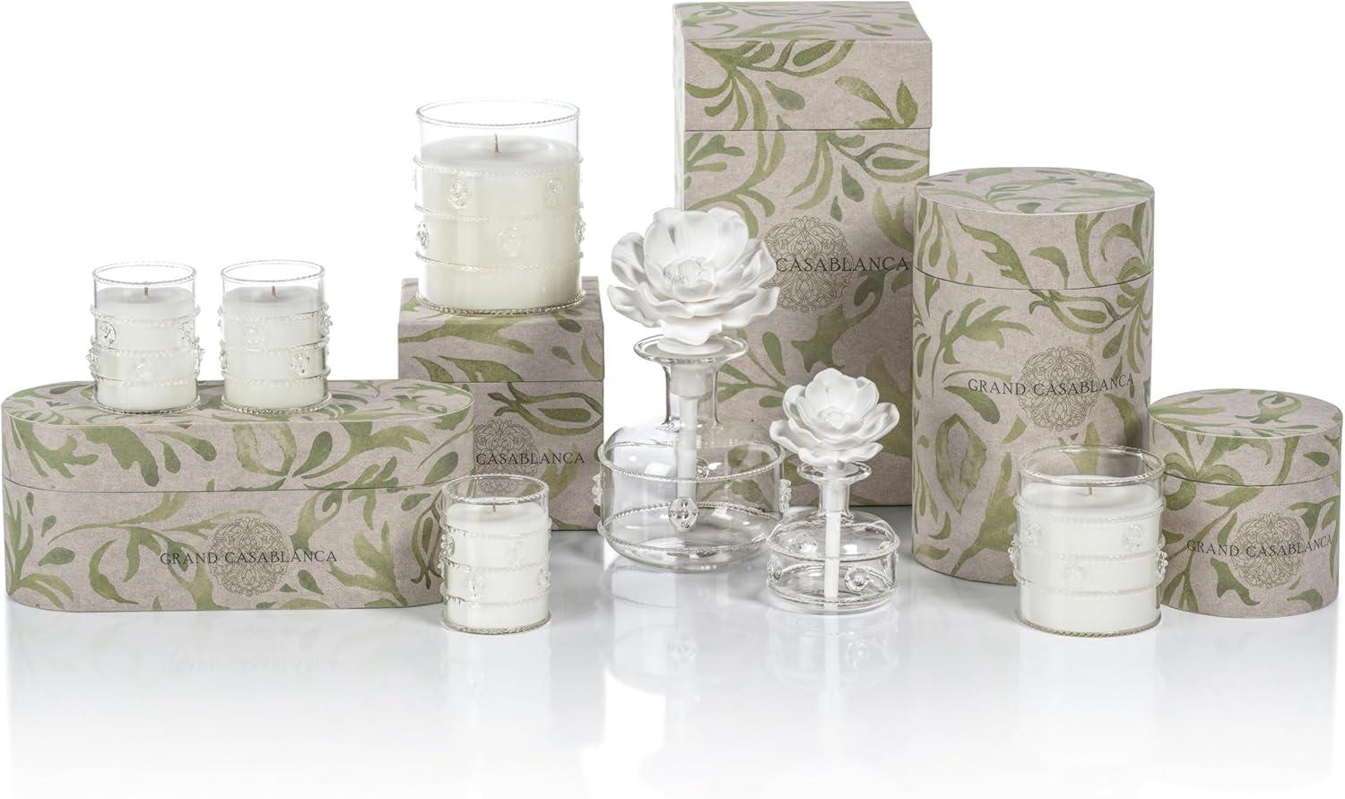 Zodax Grand Casablanca Porcelain Diffuser, Water Lotus