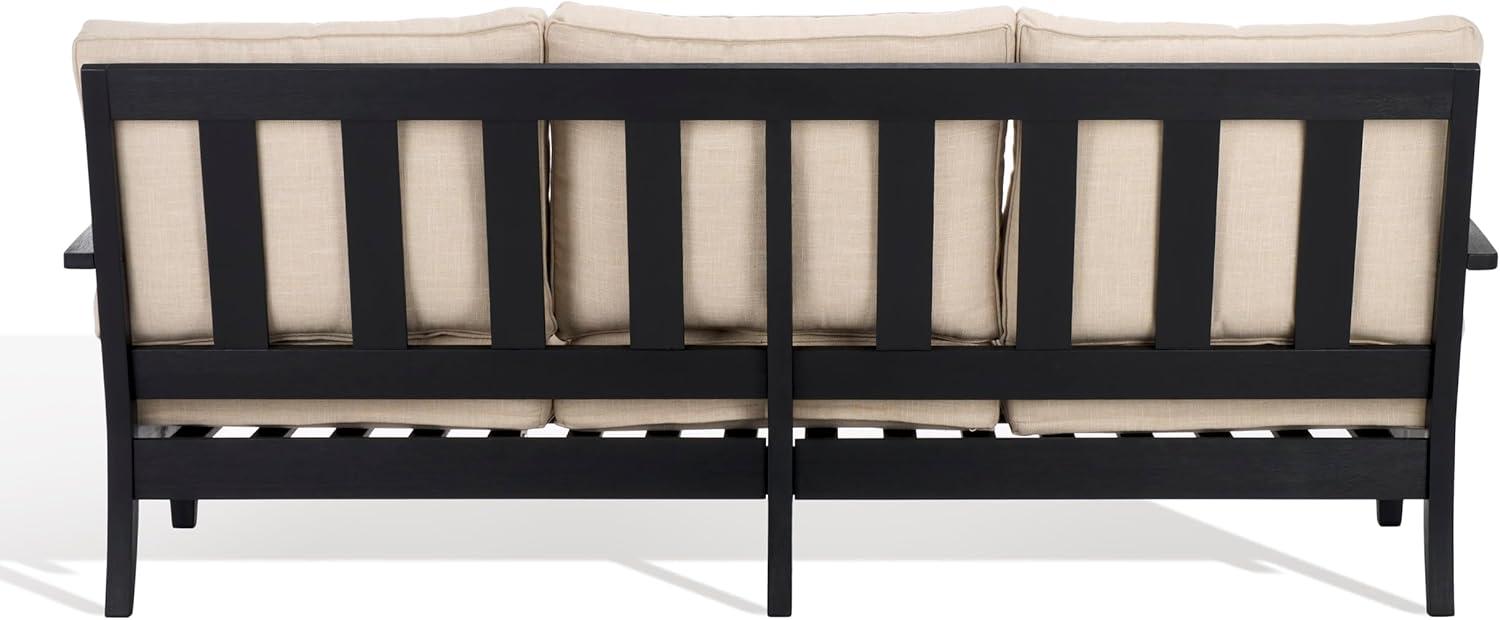 Safavieh  Couture Martinique Wood Patio Sofa Natural / White