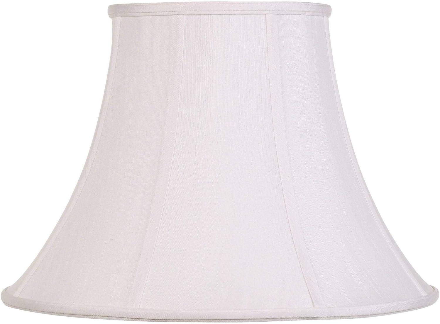 White Large Bell Lamp Shade with Brass Fitting