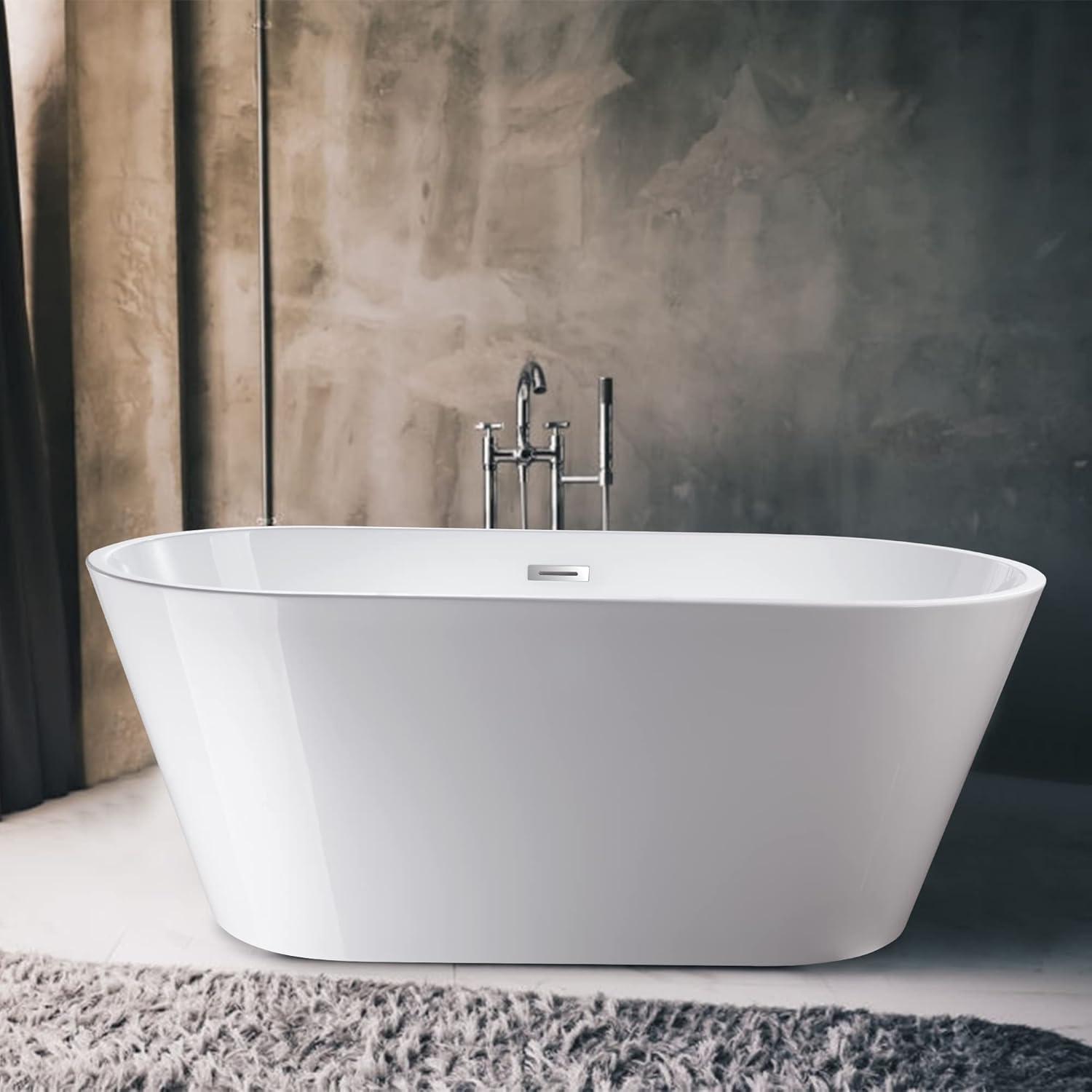 Chloe Freestanding Soaking Acrylic Bathtub
