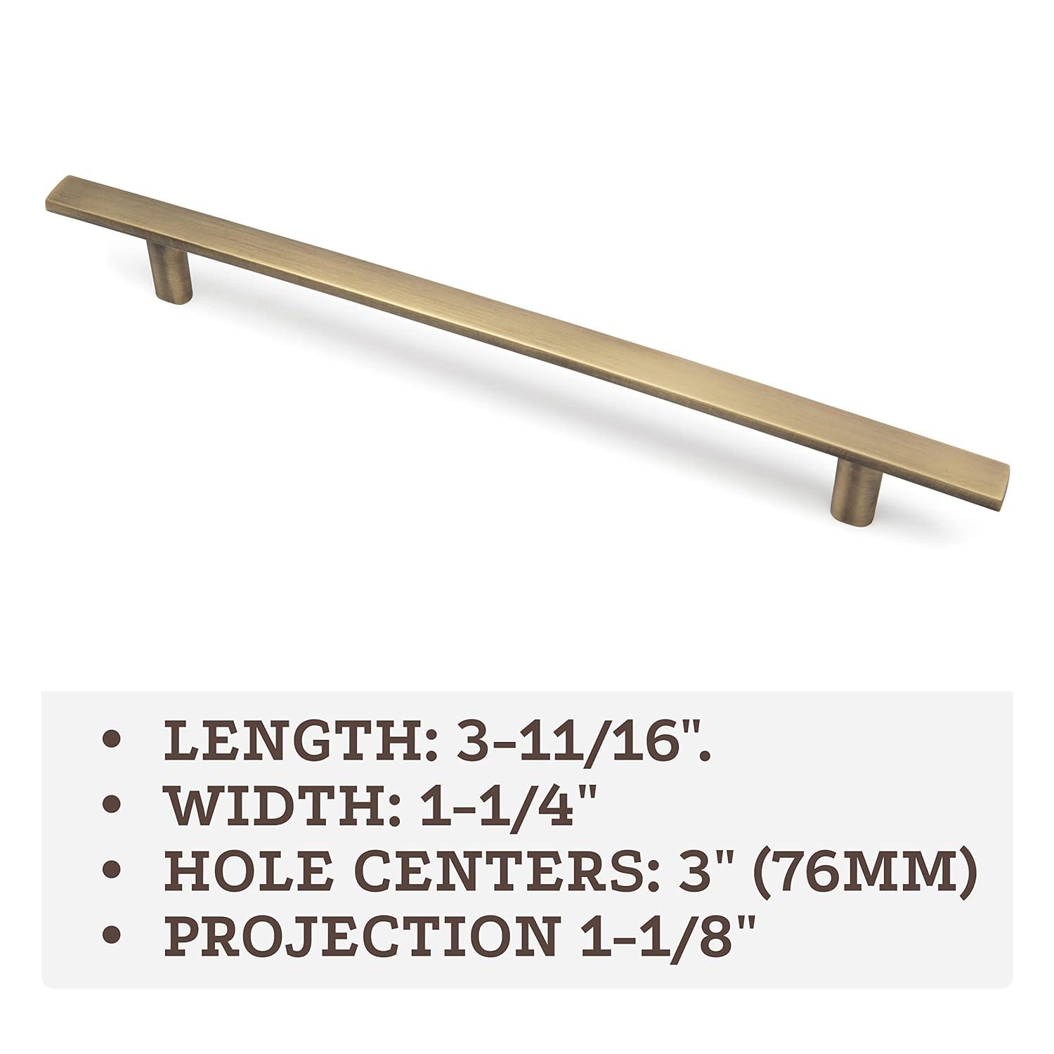 Aviano Hardware Modern Curved Subtle Arch Handle Pull- 10 Pack, Brown