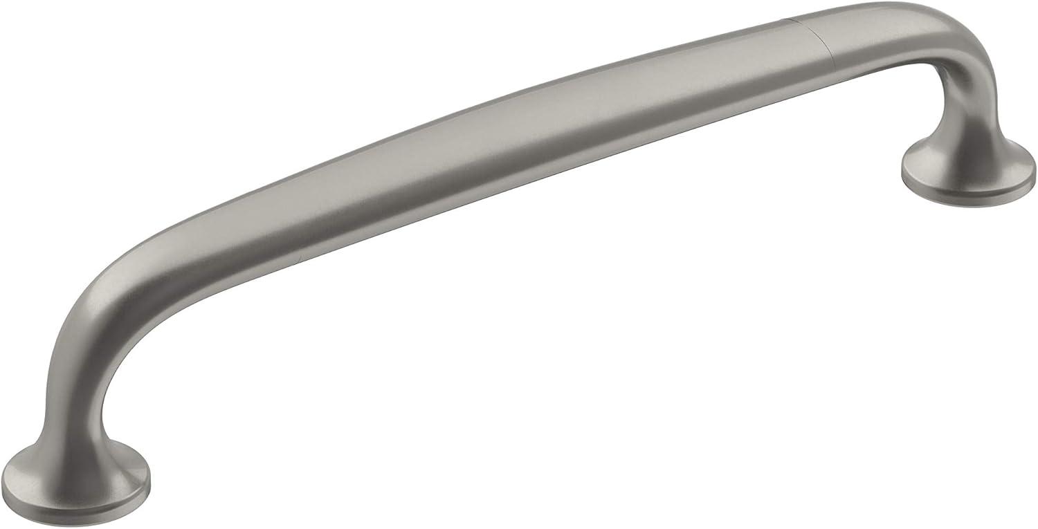 Amerock Renown 5-1/16 inch (128mm) Center-to-Center Satin Nickel Cabinet Pull