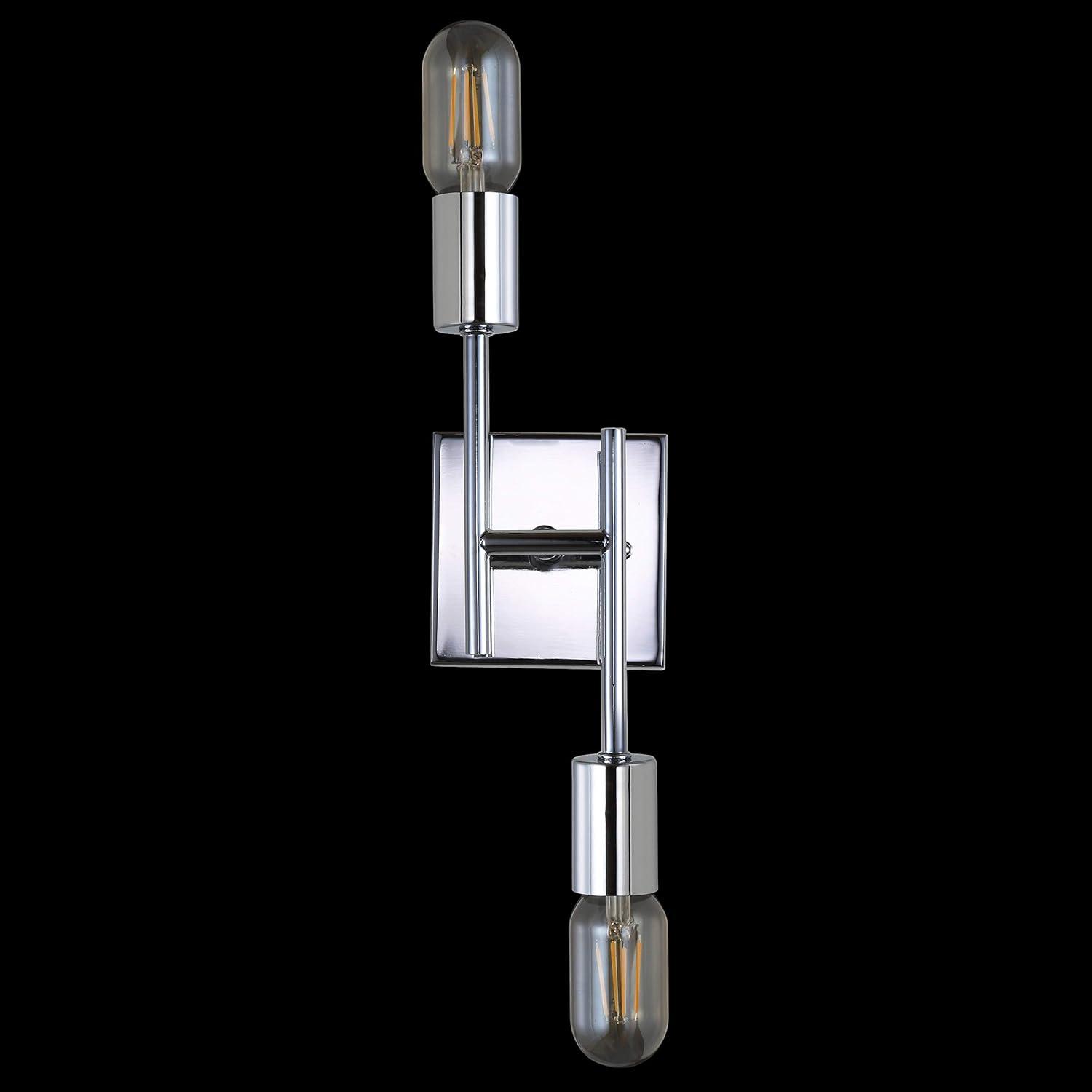 Turing 18.75" Polished Chrome LED Wall Sconce for Modern Homes