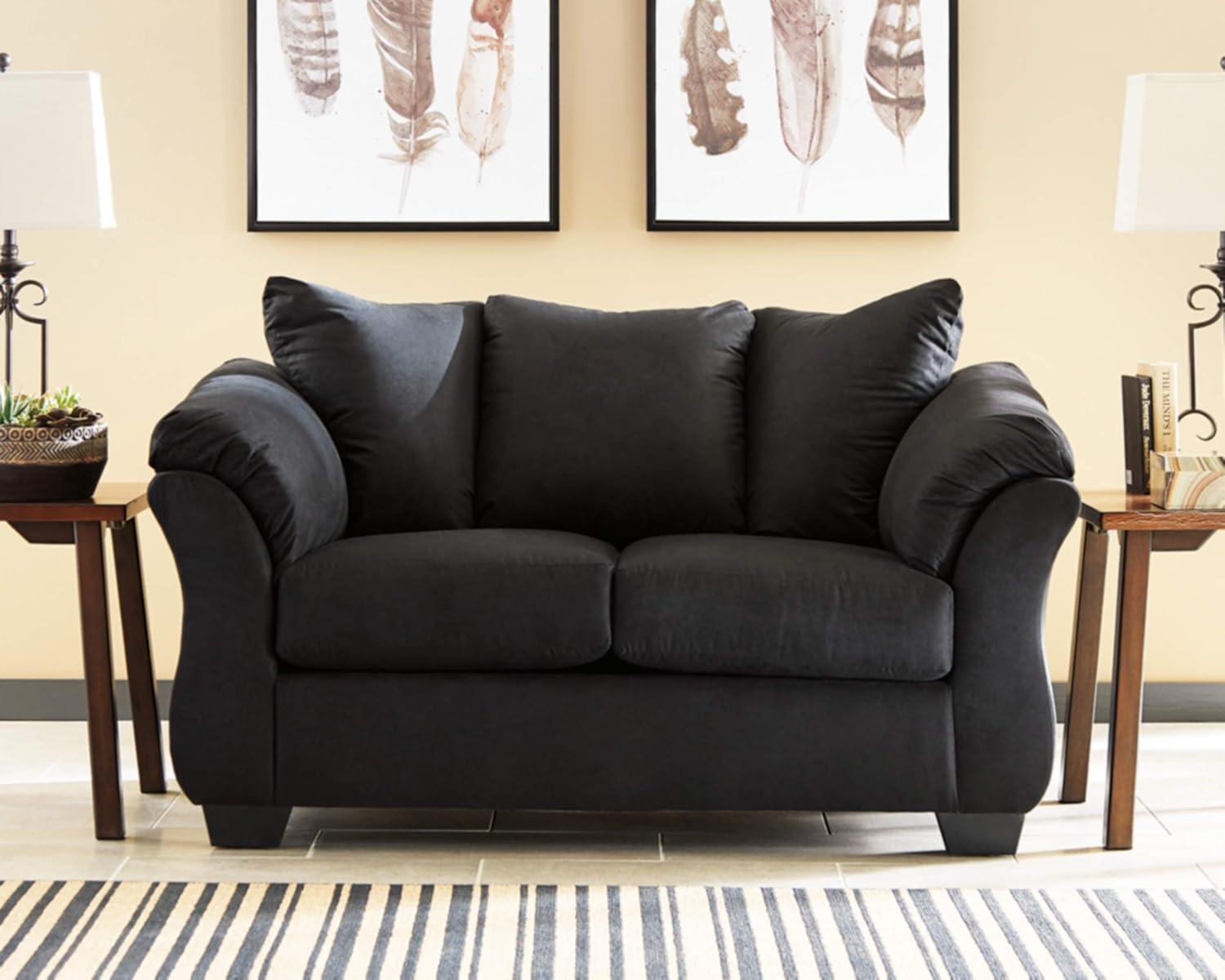 Signature Design by Ashley Darcy Loveseat in Black