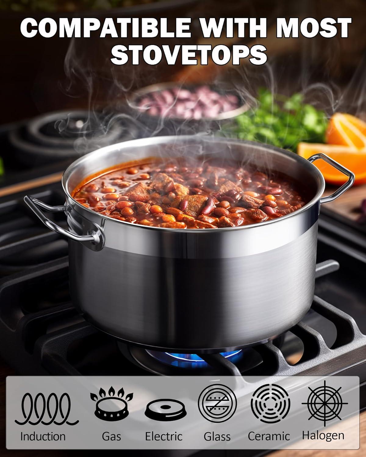 Cooks Standard Cooks Standard 6 Quarts Stainless Steel Stock Pot