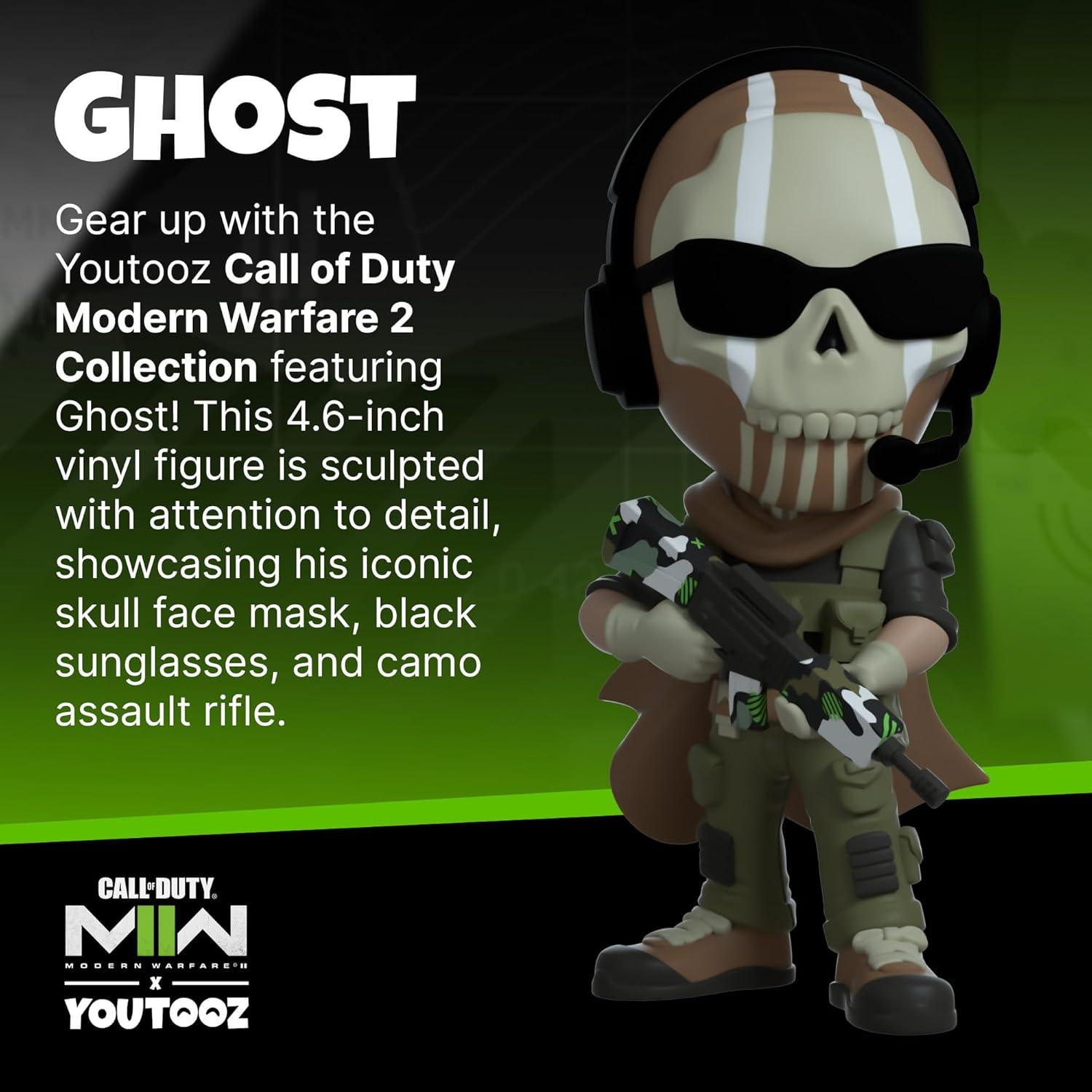 Youtooz Ghost 4.6" Vinyl Figure, Official Licensed Collectible Ghost from Call of Duty: Modern Warfare 2, Video Game Figure by Youtooz Modern Warfare 2 Collection