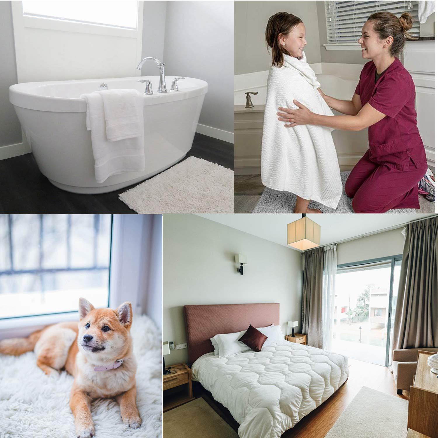 Sheepping Bathroom Rugs Microfiber Plush Bath Mat Machine Washable, Non Slip Rubber and Absorbency Bath Rugs for Bathroom Floor, Door and Sink, Rectangular Floor Mat,Light Pink,32"x 20"