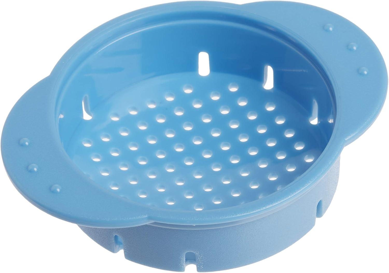 Teal Polished Plastic Can Colander with Handles