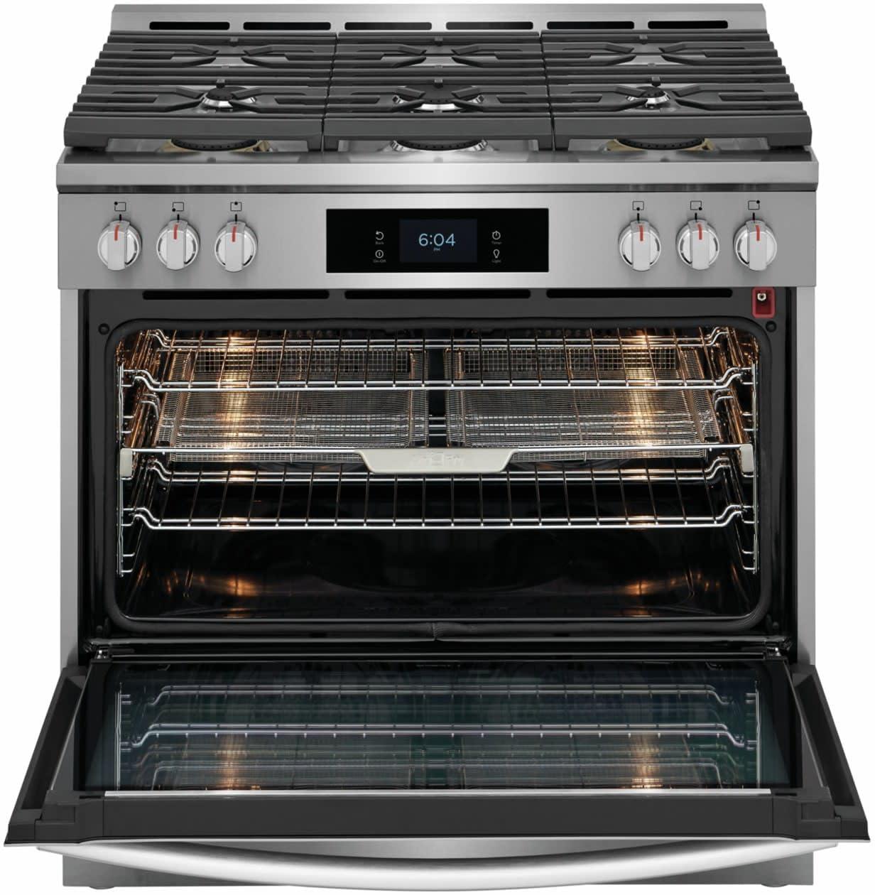 Frigidaire Gallery Frigidaire Gallery 30" 4.6 Cubic Feet Smart Dual Fuel Free Standing Range with 6 Burners GCFD3661AF
