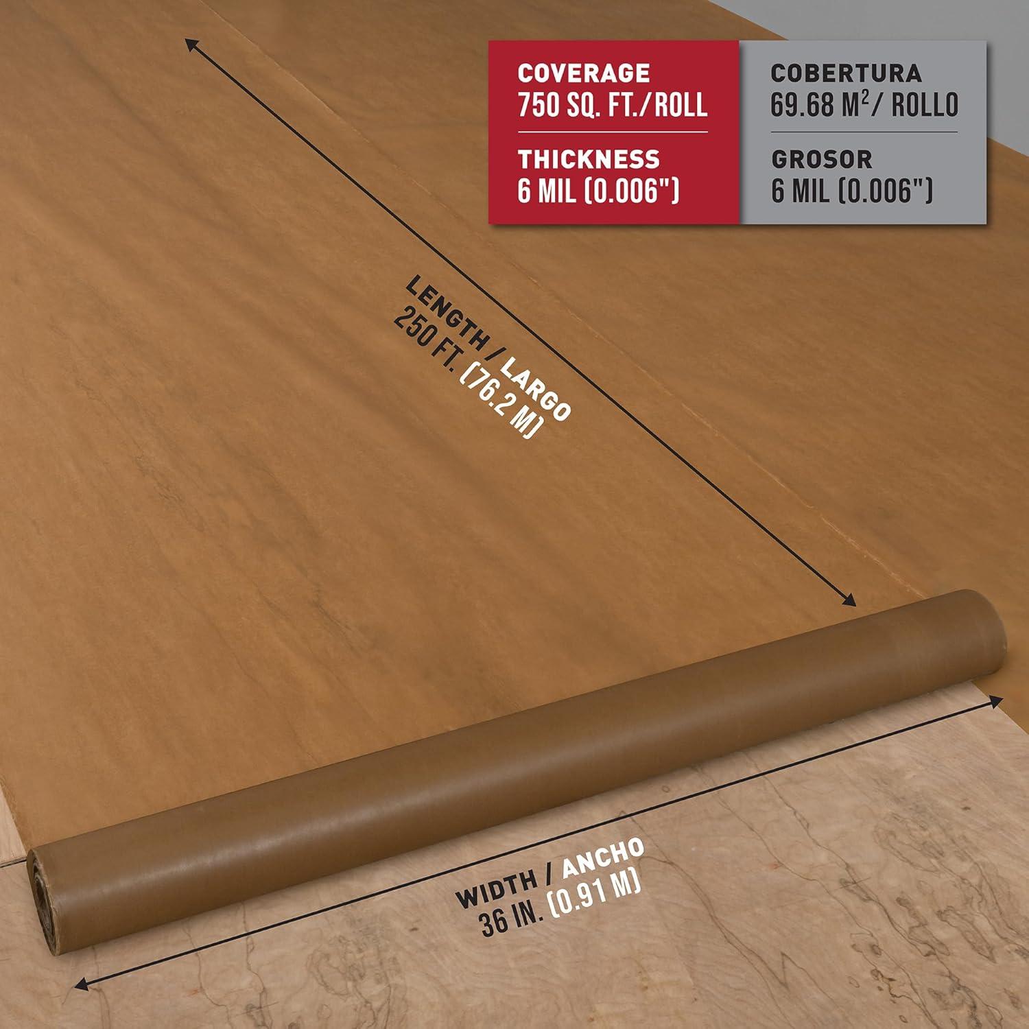 Heavy Duty Waxed Paper Underlayment Roll for Wood Flooring