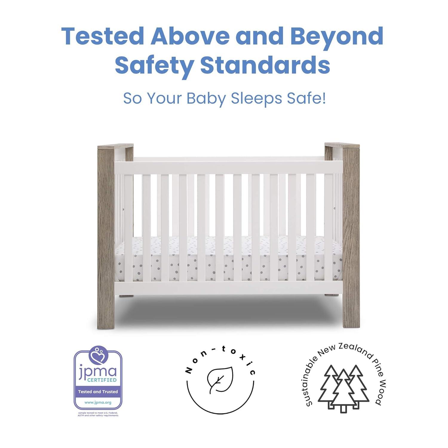 Delta Children Miles 4-in-1 Convertible Crib