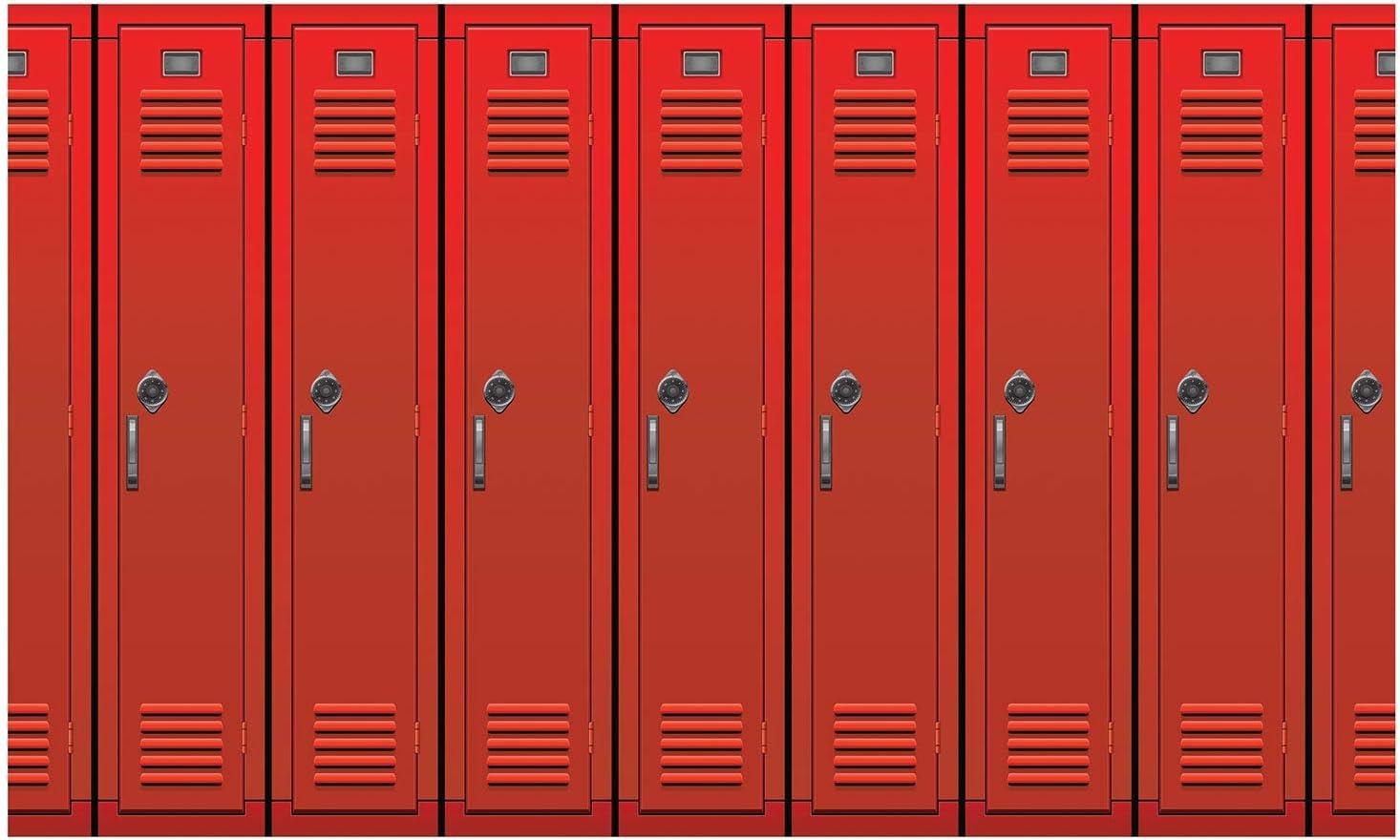 Beistle Lockers Backdrop, 4' x 30', (1/Pkg) Multicolored