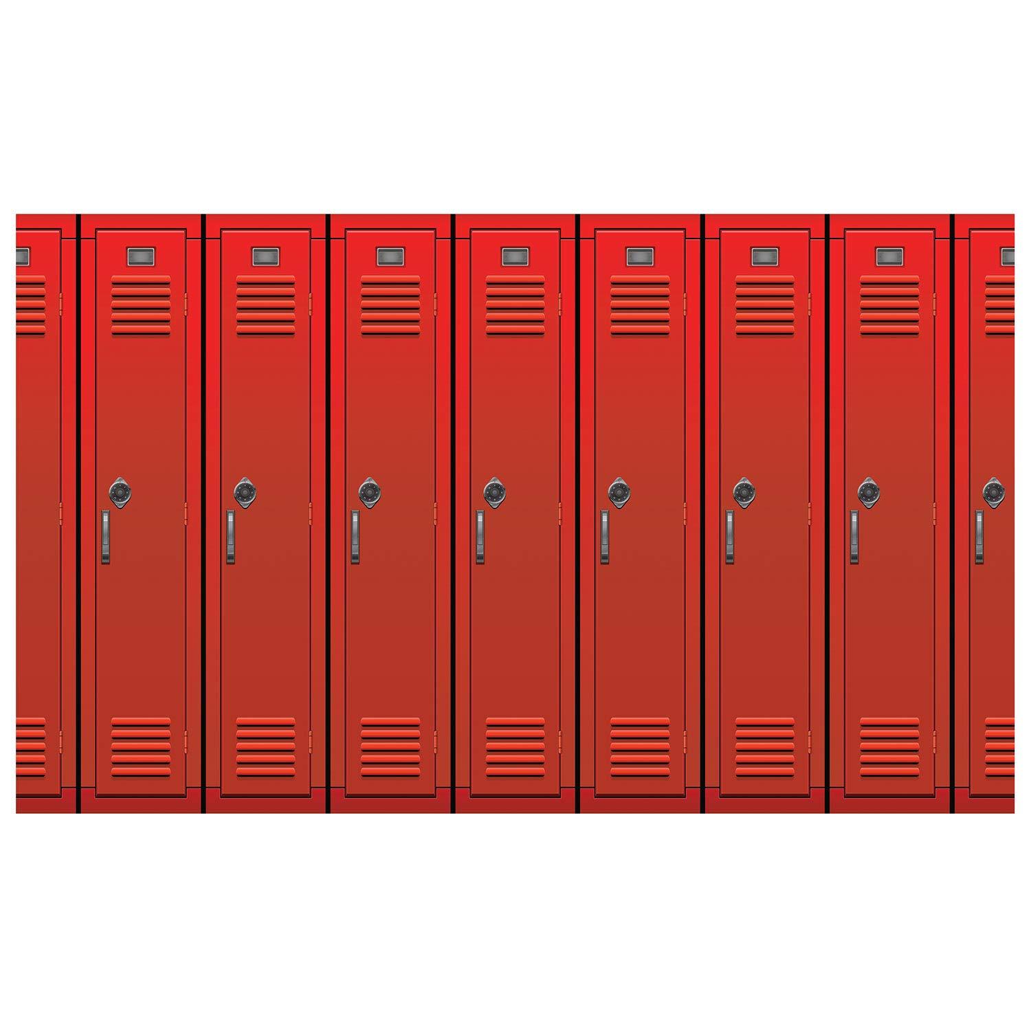 Beistle Lockers Backdrop, 4' x 30', (1/Pkg) Multicolored