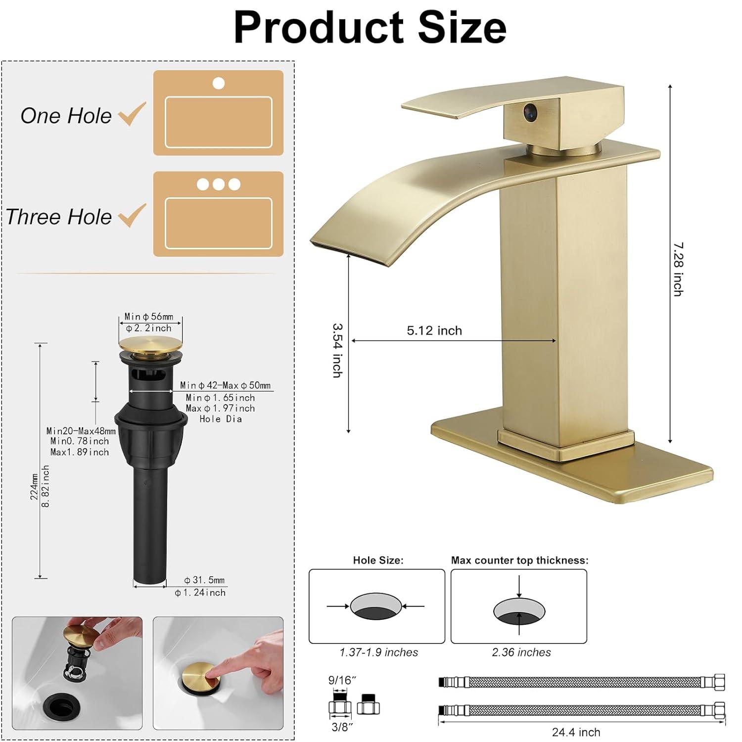 Single-Hole Single-handle Bathroom Faucet