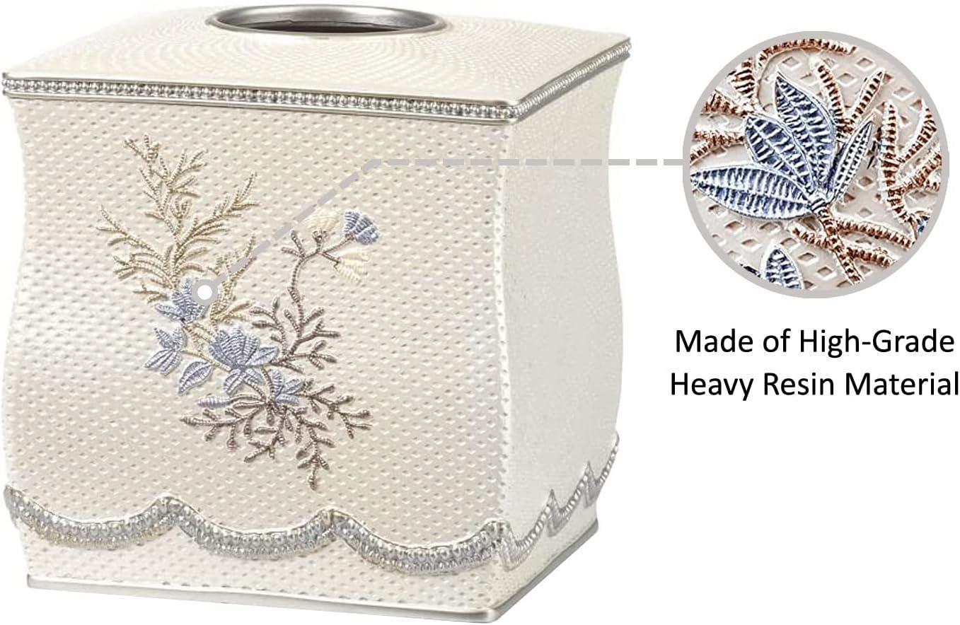 Popular Bath Capri, Tissue Box, Beige