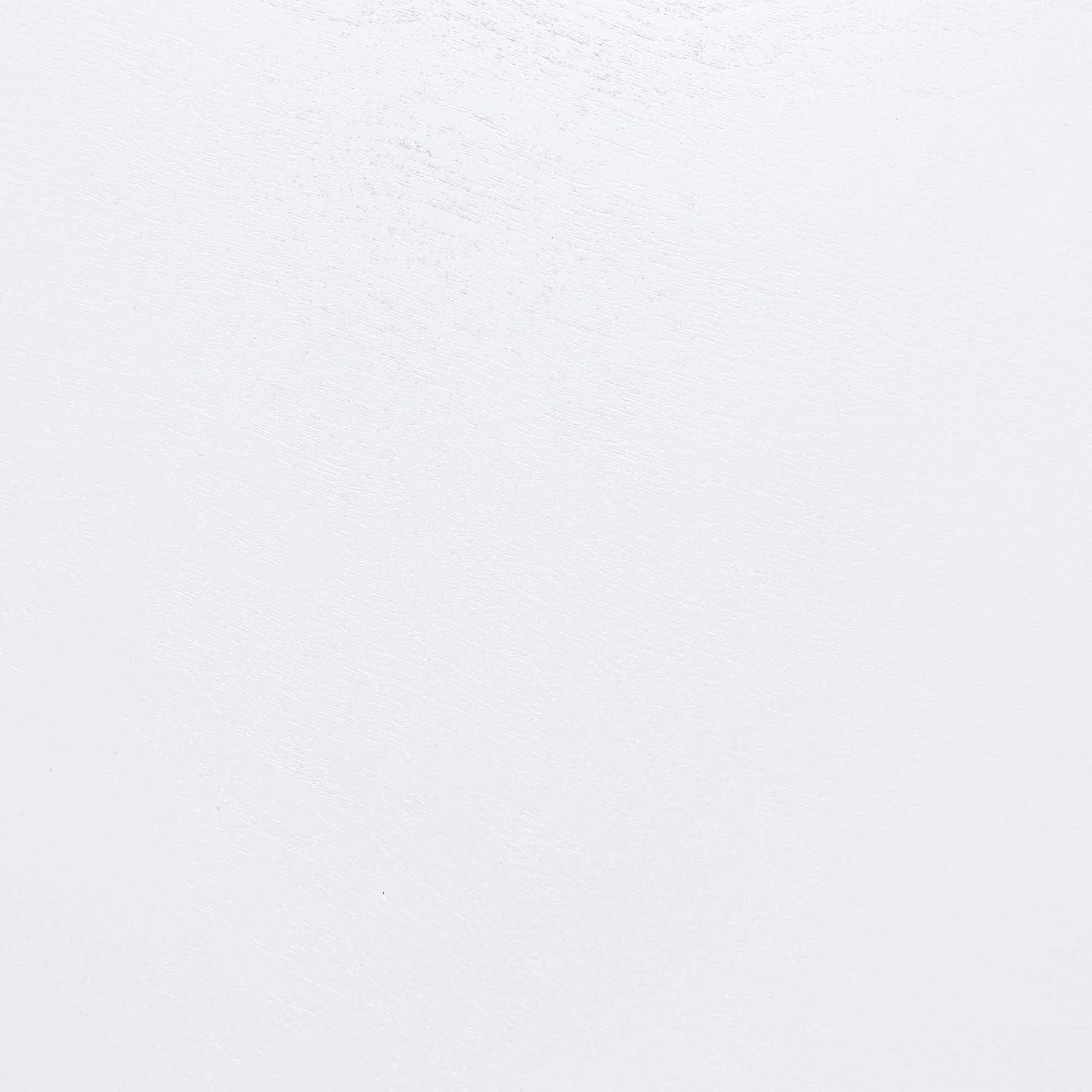 Convenience Concepts French Country Khloe Deluxe 1 Drawer Accent End Table 14" - Traditional Farmhouse Side Table with Mirrored Storage Drawer and Shelf for Living Room, White