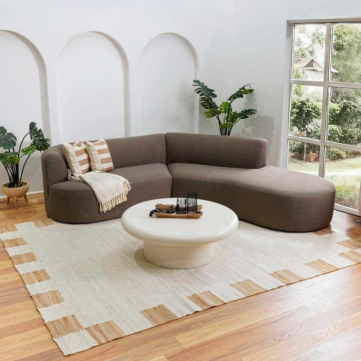 Hauteloom Moncton Handmade Jute/Sisal Beige Area Rug