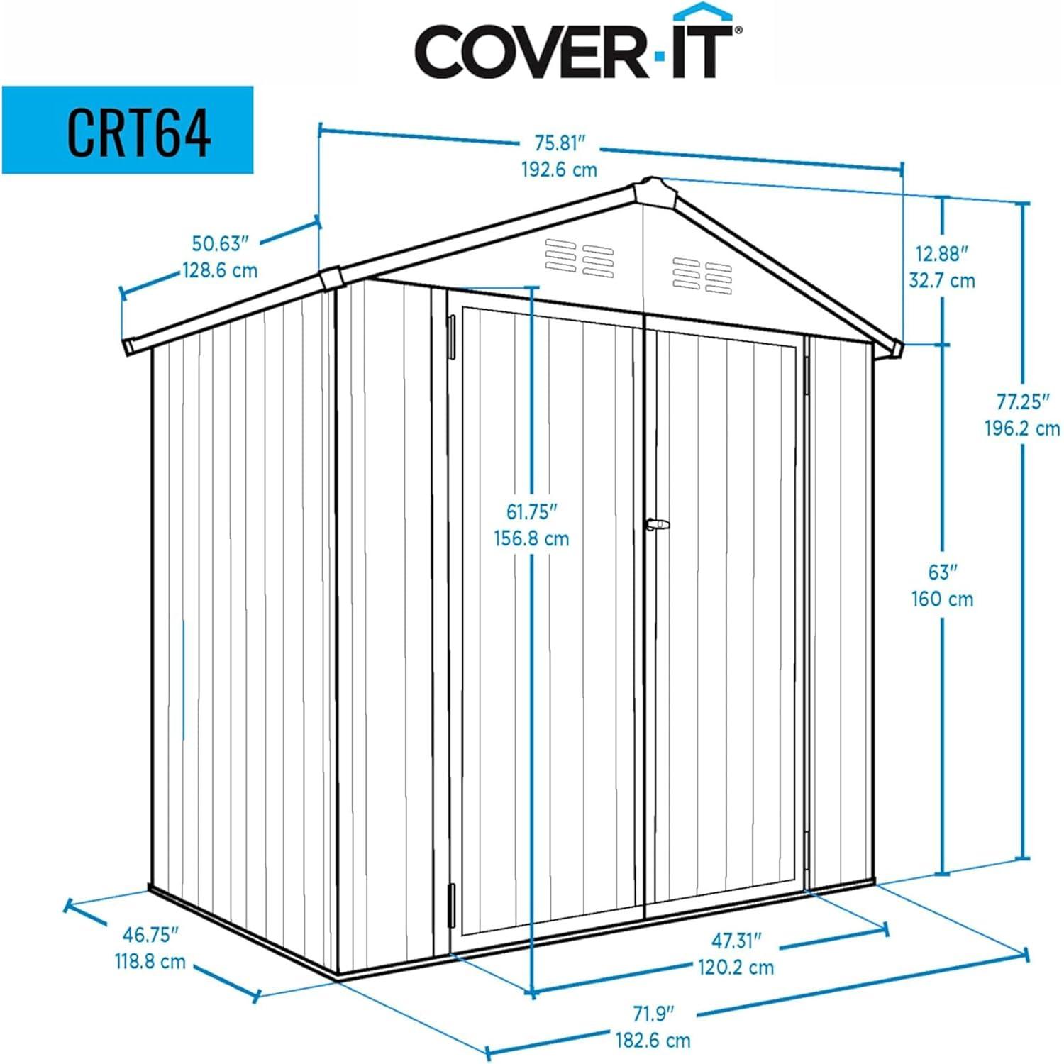 Cover-It CoverIT Steel Storage Shed