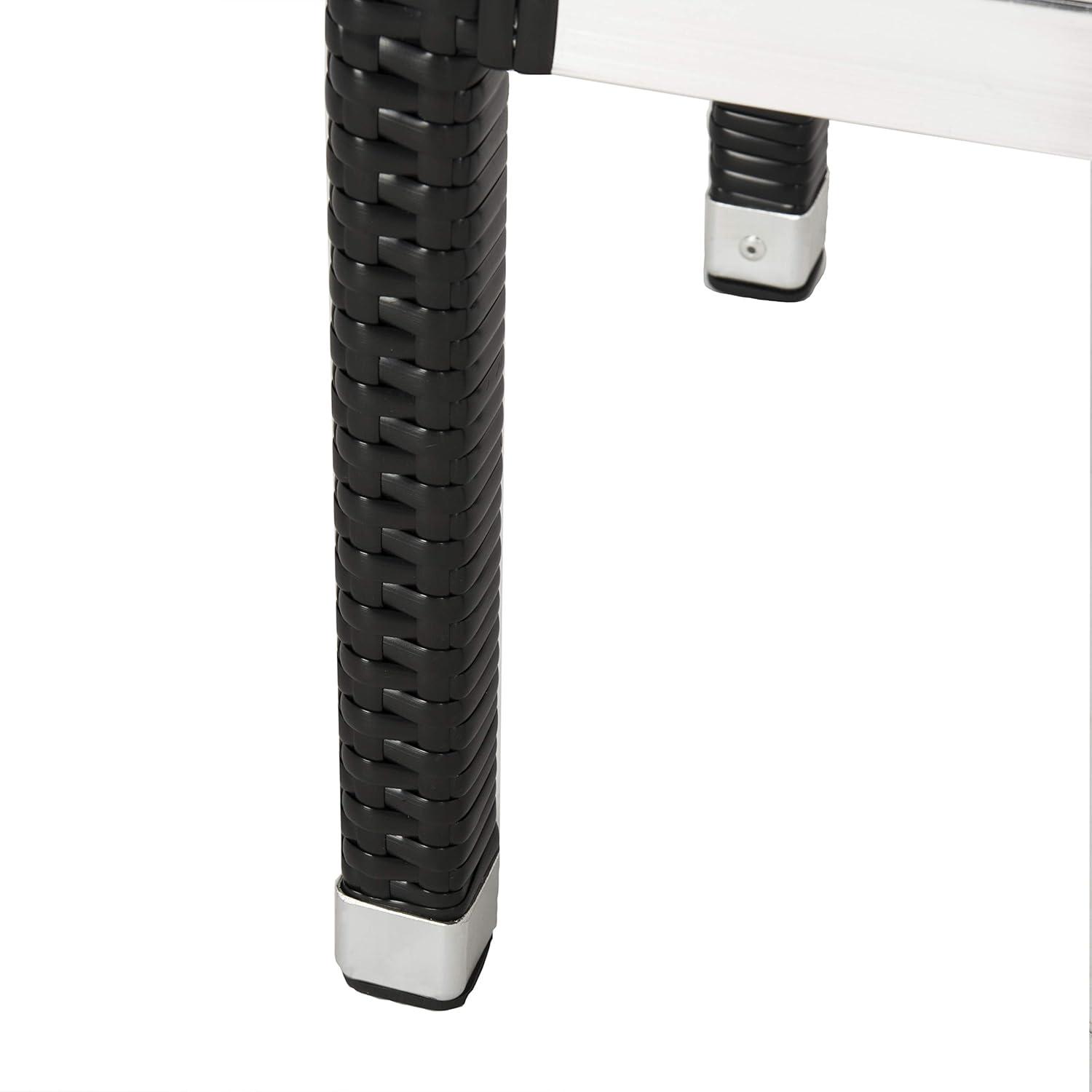 Landry Barstool - Indoor/Outdoor - FOX5212 - Black - Safavieh