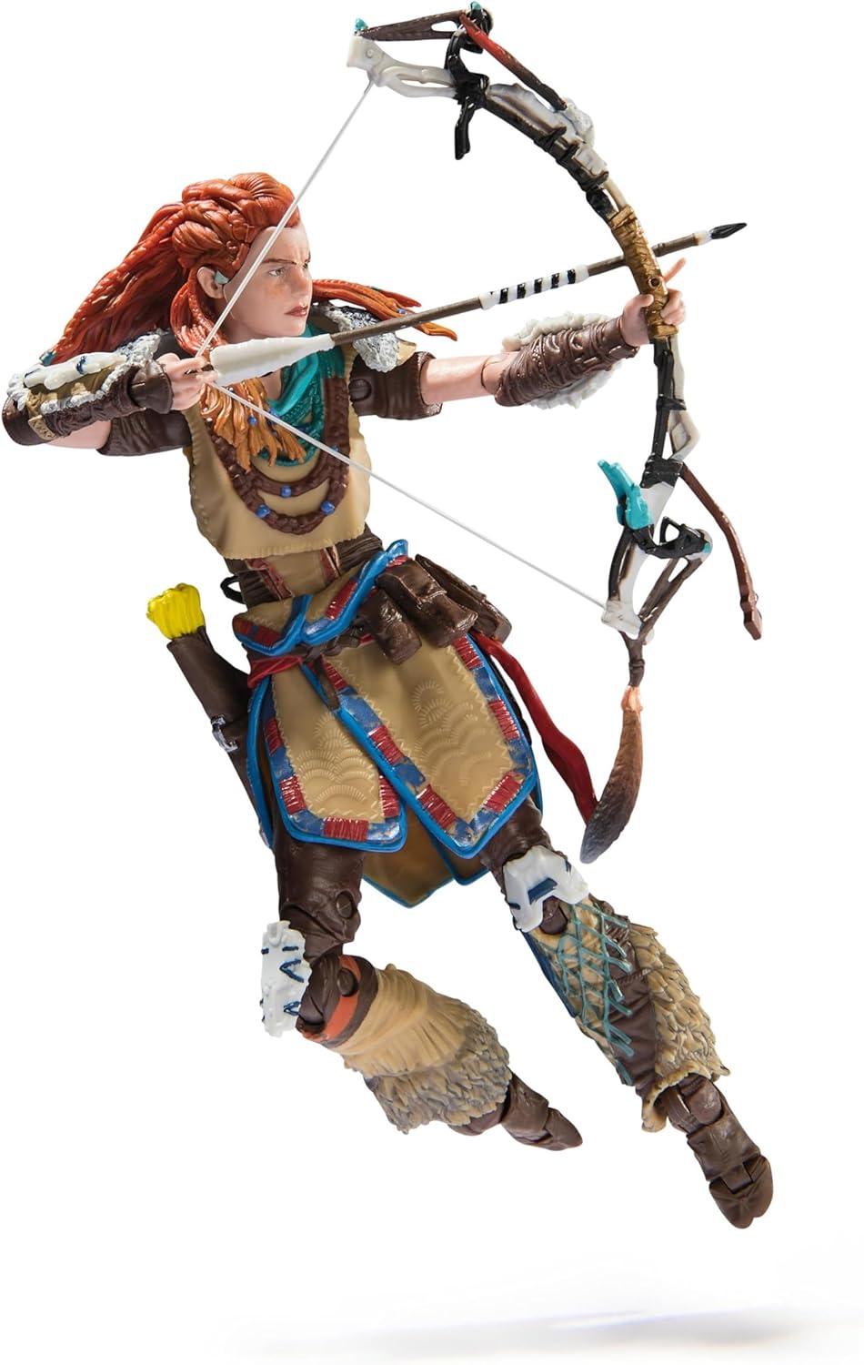 PlayStation Horizon Forbidden West, Deluxe 6” Aloy Action Figure with 15 Accessories, 17+