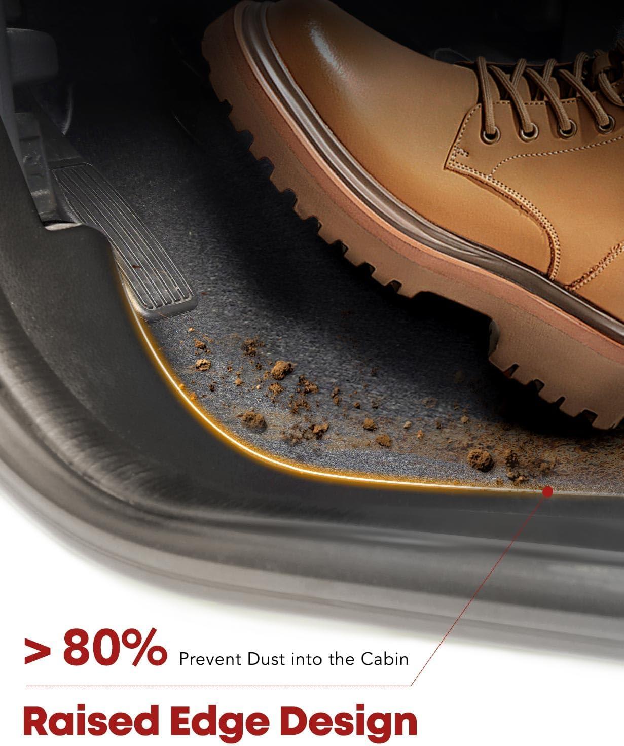 Rough Country Flex-Fit Floor Mats for 2016-2023 Toyota Tacoma - FF-71216