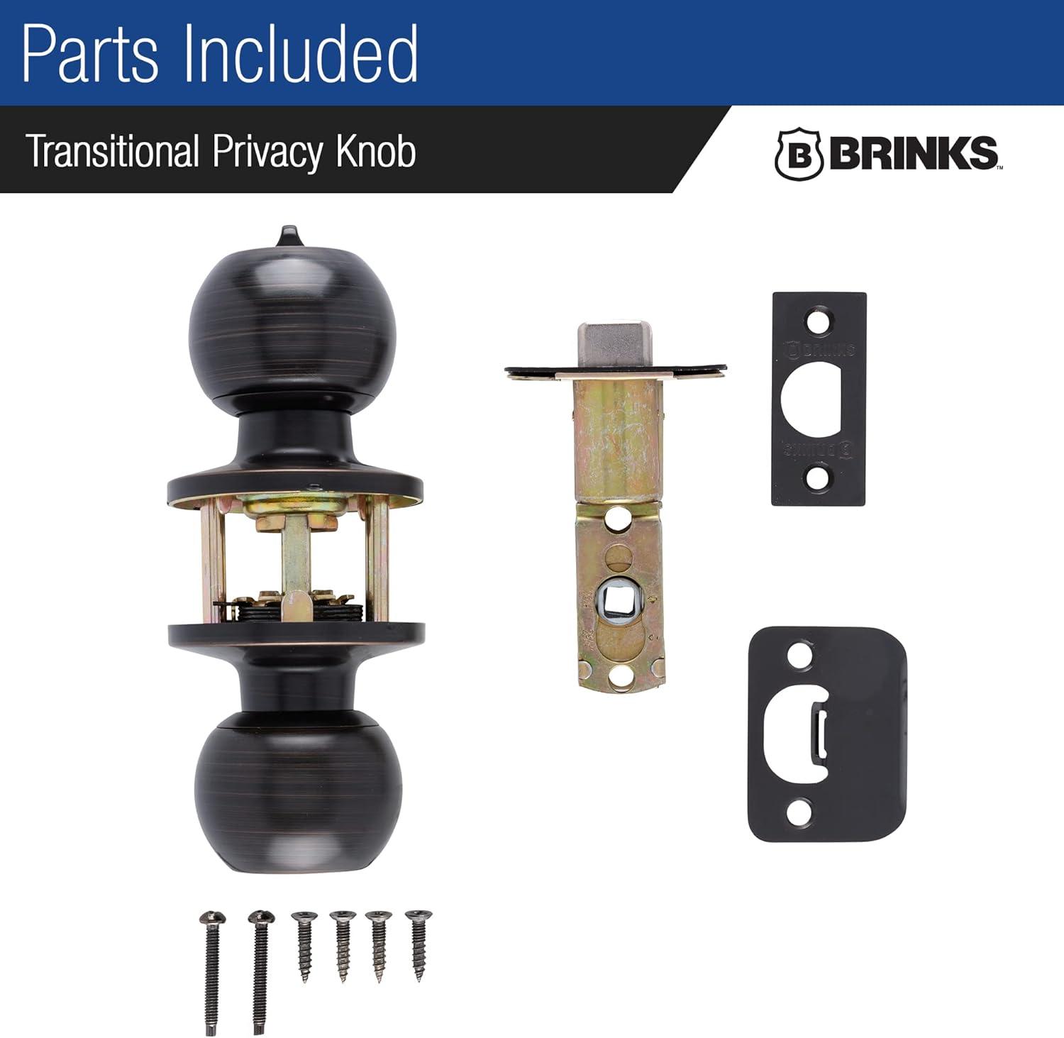 Brinks Raleigh Series Privacy Transitional Ball Knob