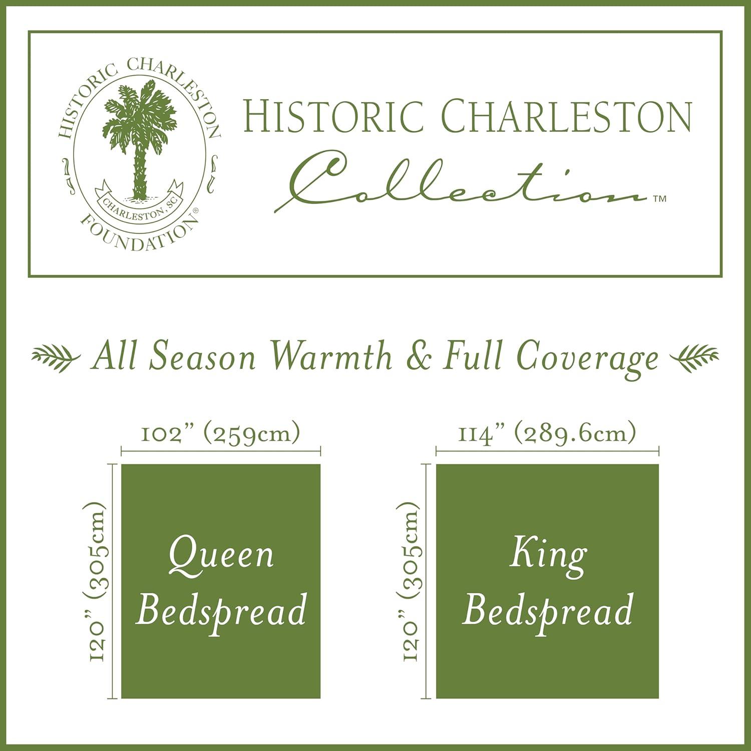 Historic Charleston Charleston Estate Bedspread, Floral Bedding