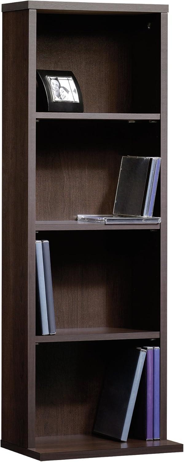 Cinnamon Cherry 4-Shelf Media Storage Tower